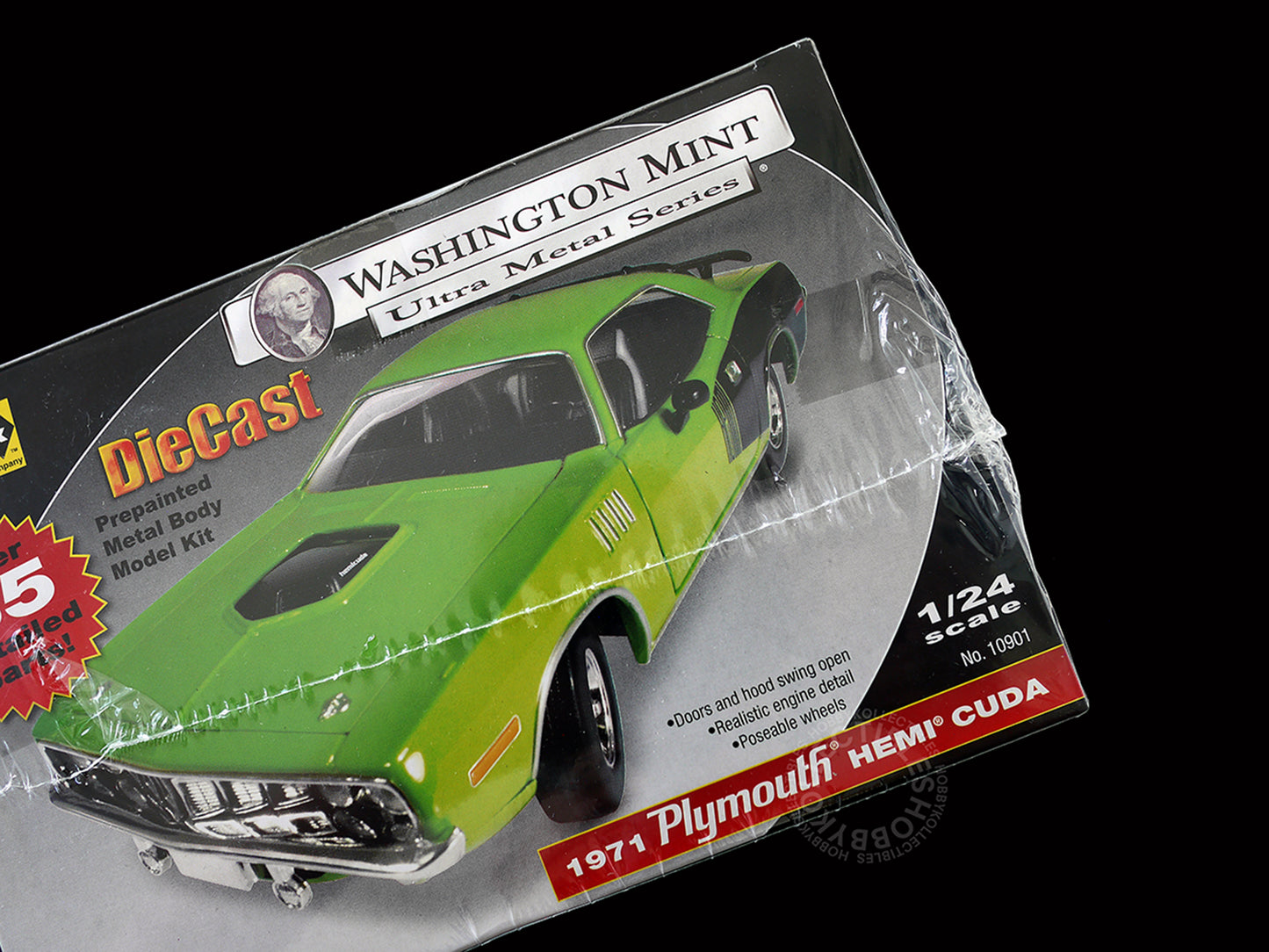 Hawk 1/24 Diecast 1971 Plymouth Hemi Cuda Washington Mint Ultra Metal Series Factory Sealed