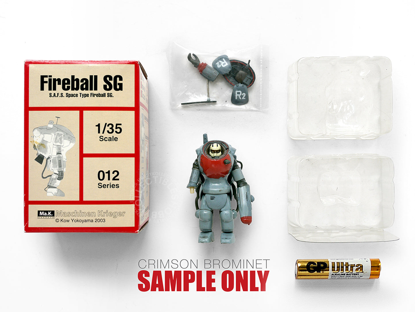 (SOLD) Ma.K Hobby Base Vintage 1/35 Space Fireball 24 Action Figure Box Set Factory Sealed