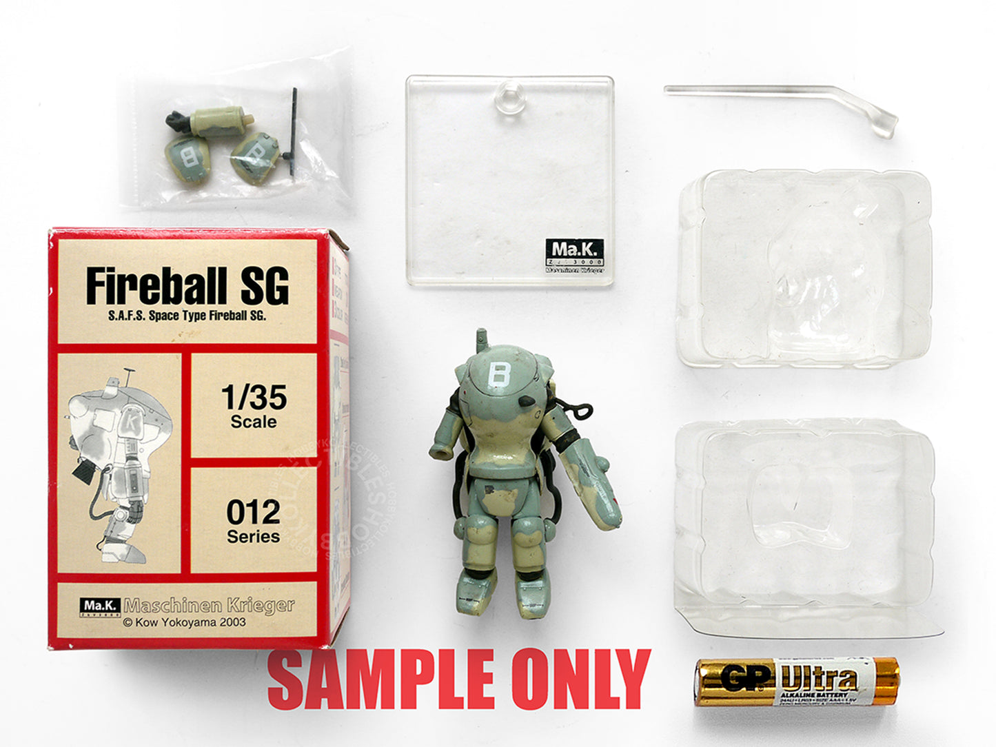 (SOLD) Ma.K Hobby Base Vintage 1/35 Space Fireball 24 Action Figure Box Set Factory Sealed