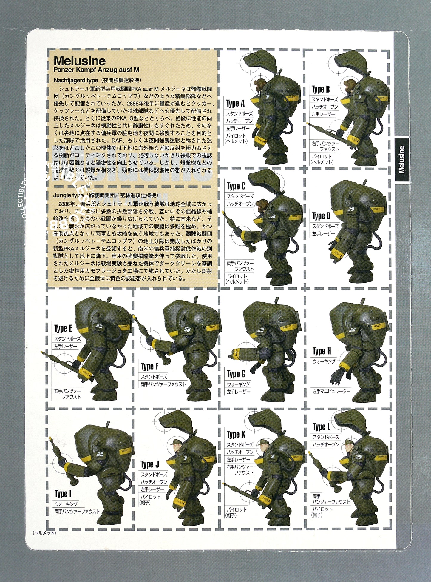 Ma.K Hobby Base Vintage 1/35 Melusine Jungle Type 24 Action Figure Box Set Factory Sealed