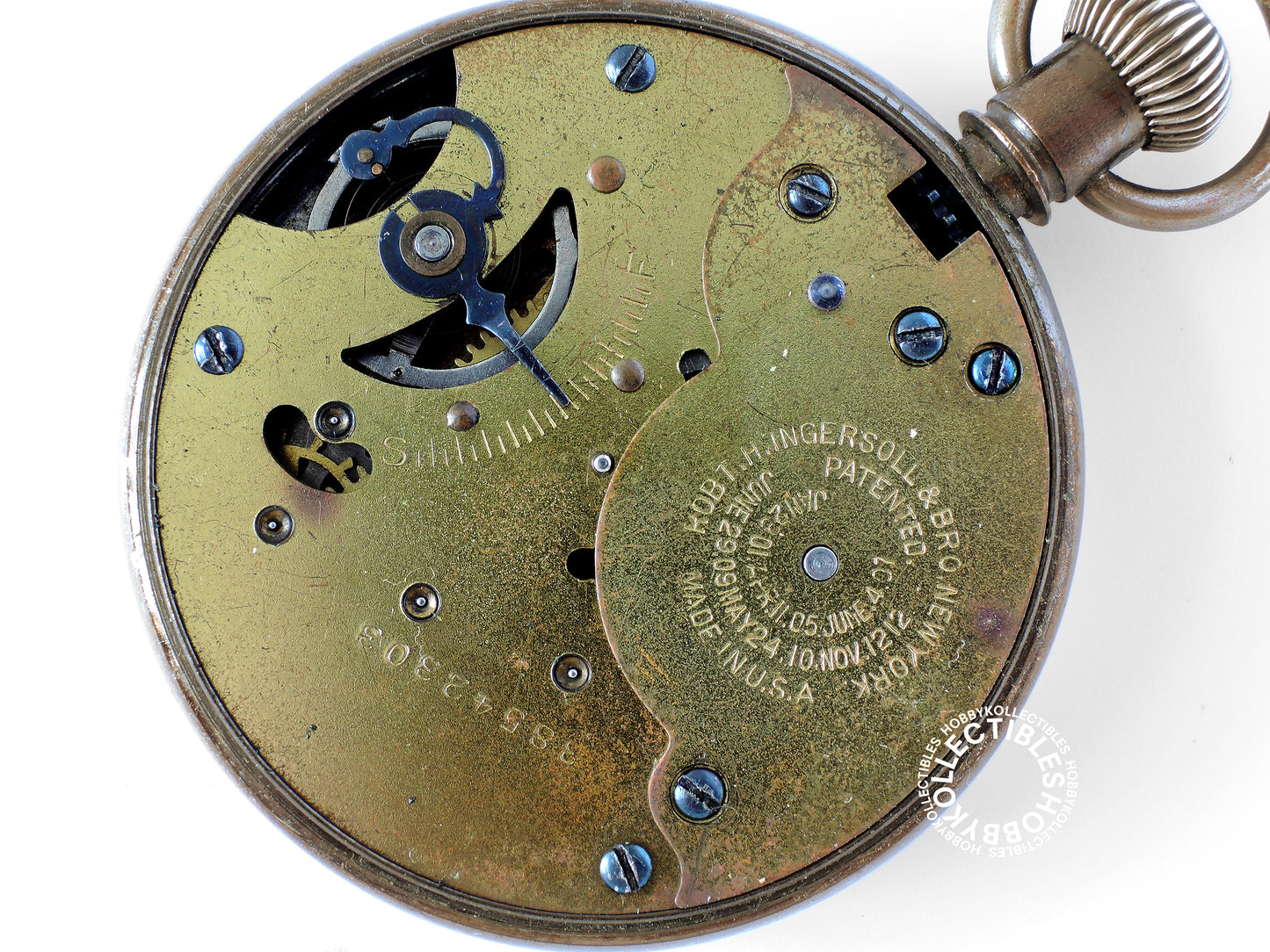 American Ingersoll Double Case Paper Dial Pin-Lever Pocket Watch Need Service