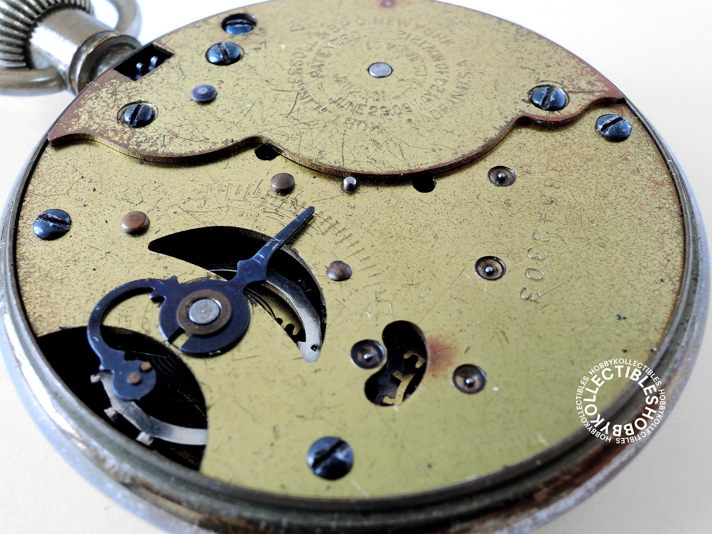 American Ingersoll Double Case Paper Dial Pin-Lever Pocket Watch Need Service