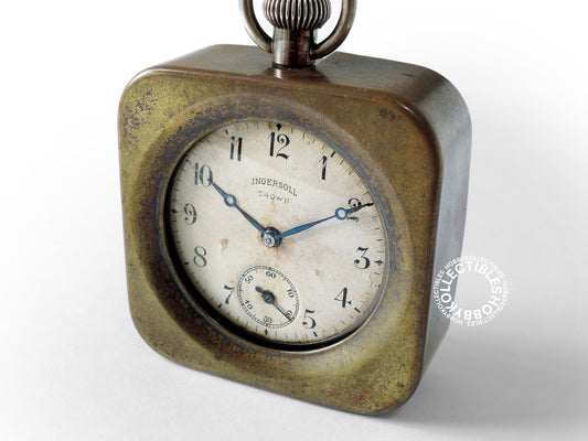 American Ingersoll Double Case Paper Dial Pin-Lever Pocket Watch Need Service