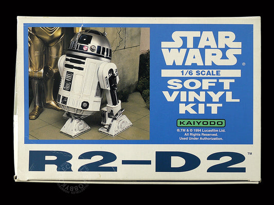 Kaiyodo Star Wars 1/6 R2-D2 Soft Vinyl model kit Rare STARTED/TRIMMED