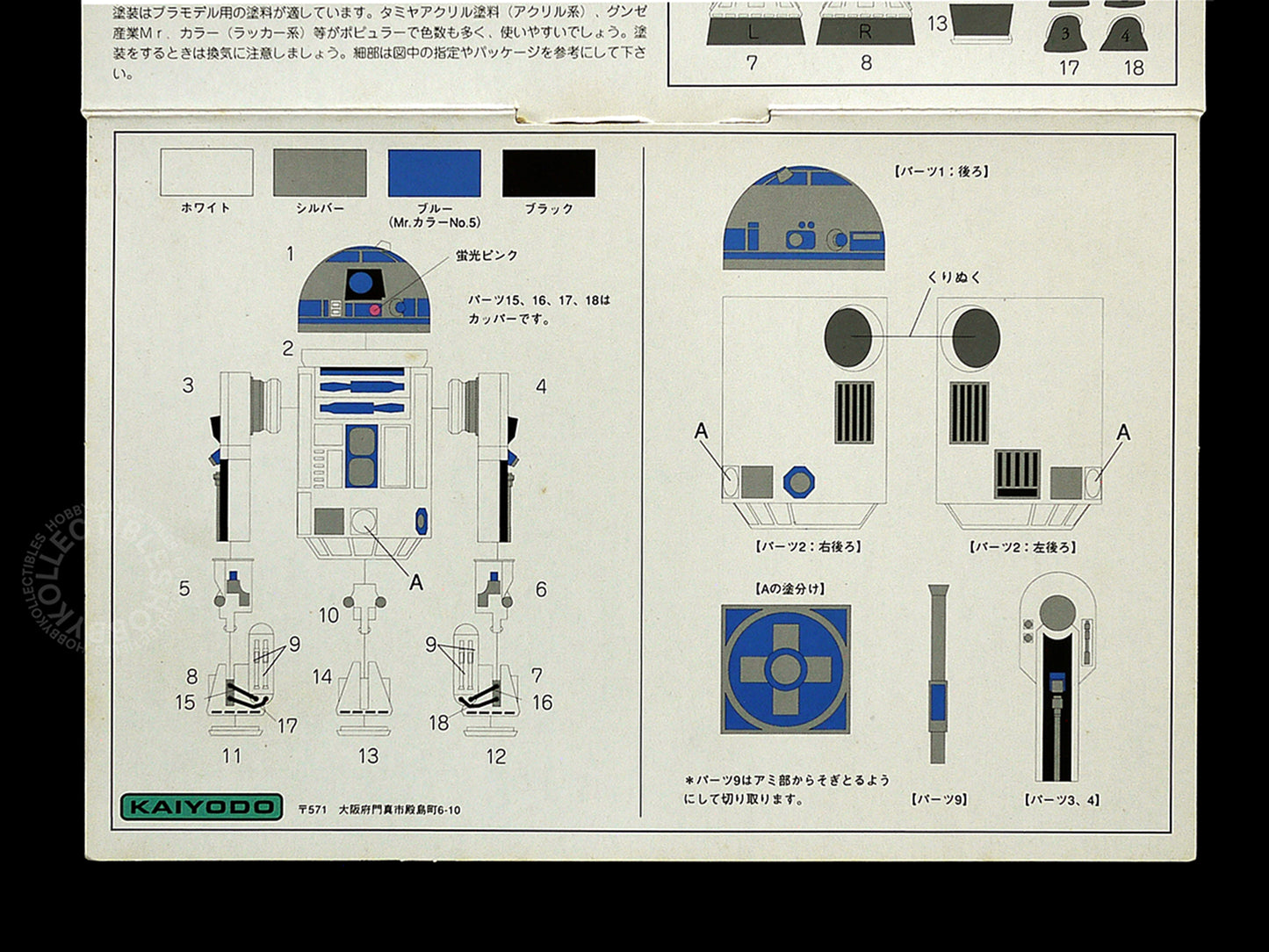 Kaiyodo Star Wars 1/6 R2-D2 Soft Vinyl model kit Rare STARTED/TRIMMED