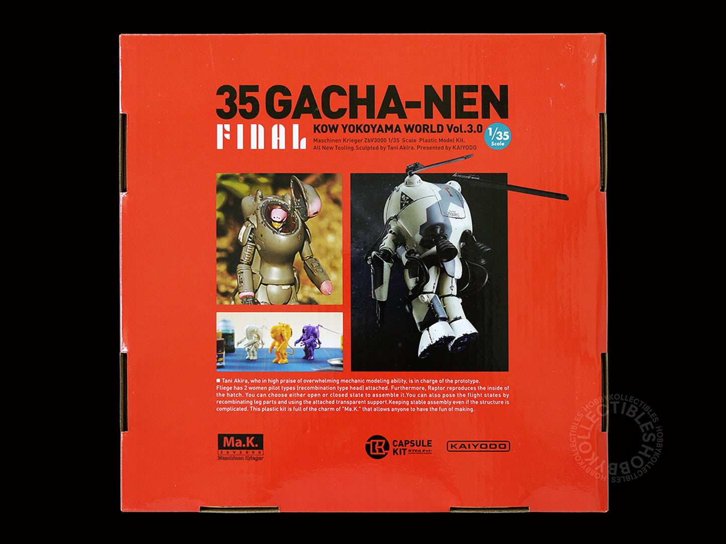 Ma.K Kaiyodo SF3D 1/35 Gacha-Nen Final Kauz Fliege Raptor Capsule Model Kit box set