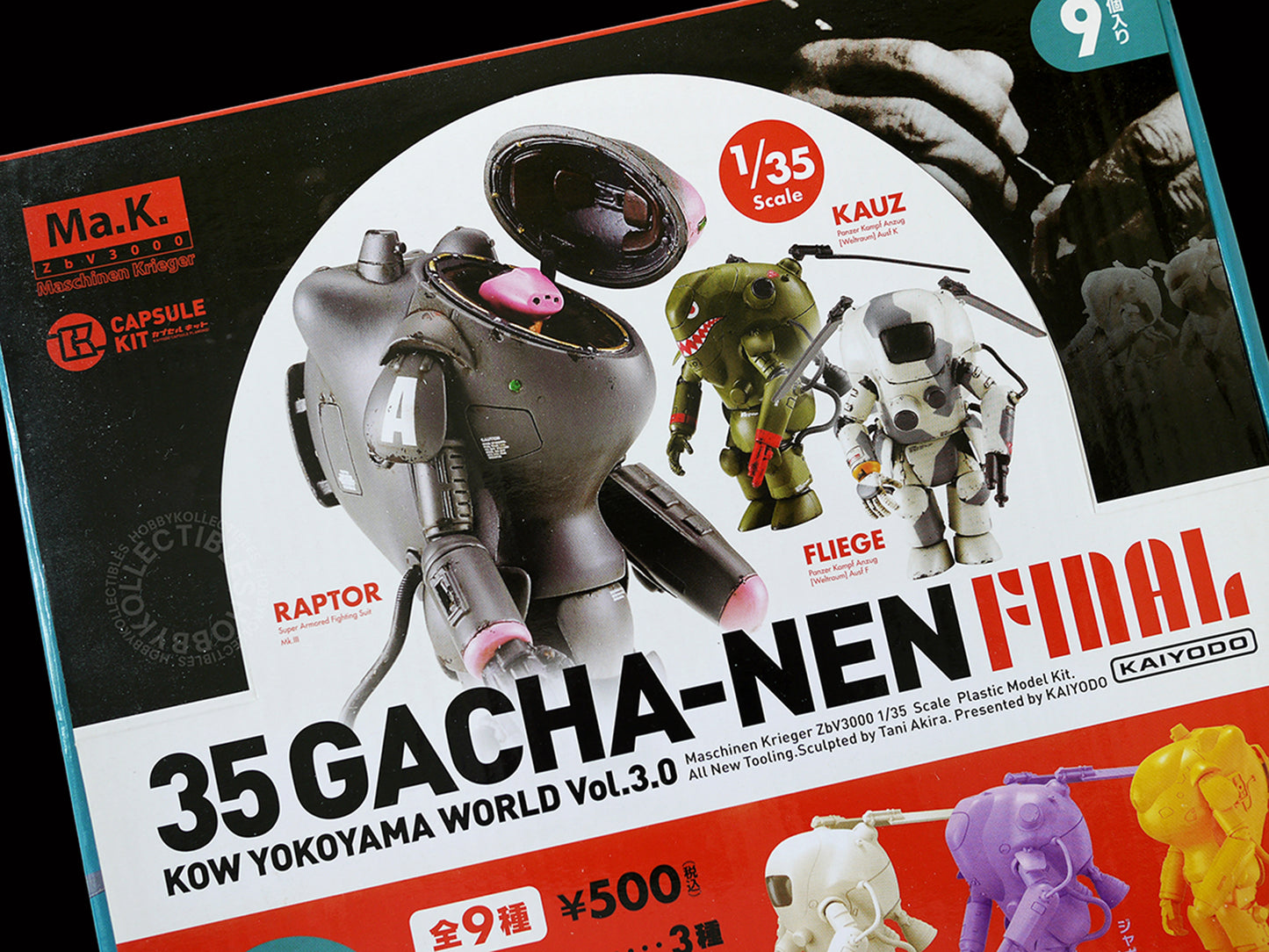 Ma.K Kaiyodo SF3D 1/35 Gacha-Nen Final Kauz Fliege Raptor Capsule Model Kit box set