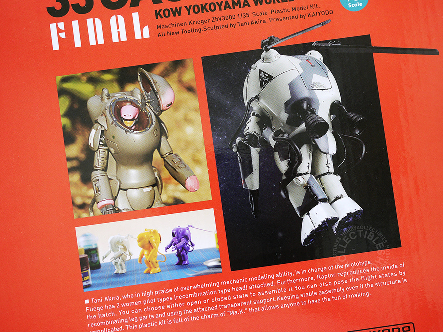 Ma.K Kaiyodo SF3D 1/35 Gacha-Nen Final Kauz Fliege Raptor Capsule Model Kit box set