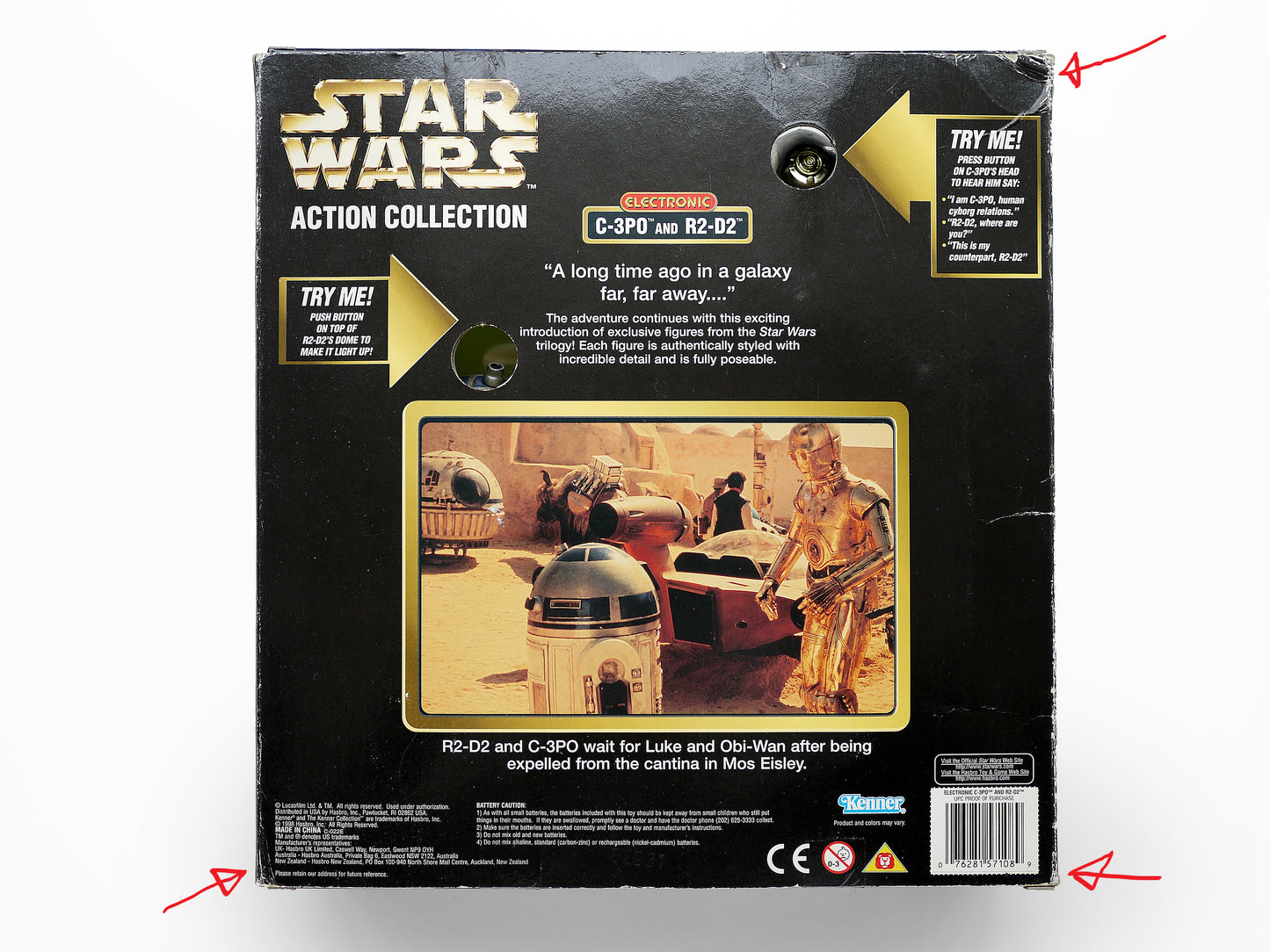 Kenner Star Wars Vintage Electronic C-3PO & R2-D2 12" Action Figure