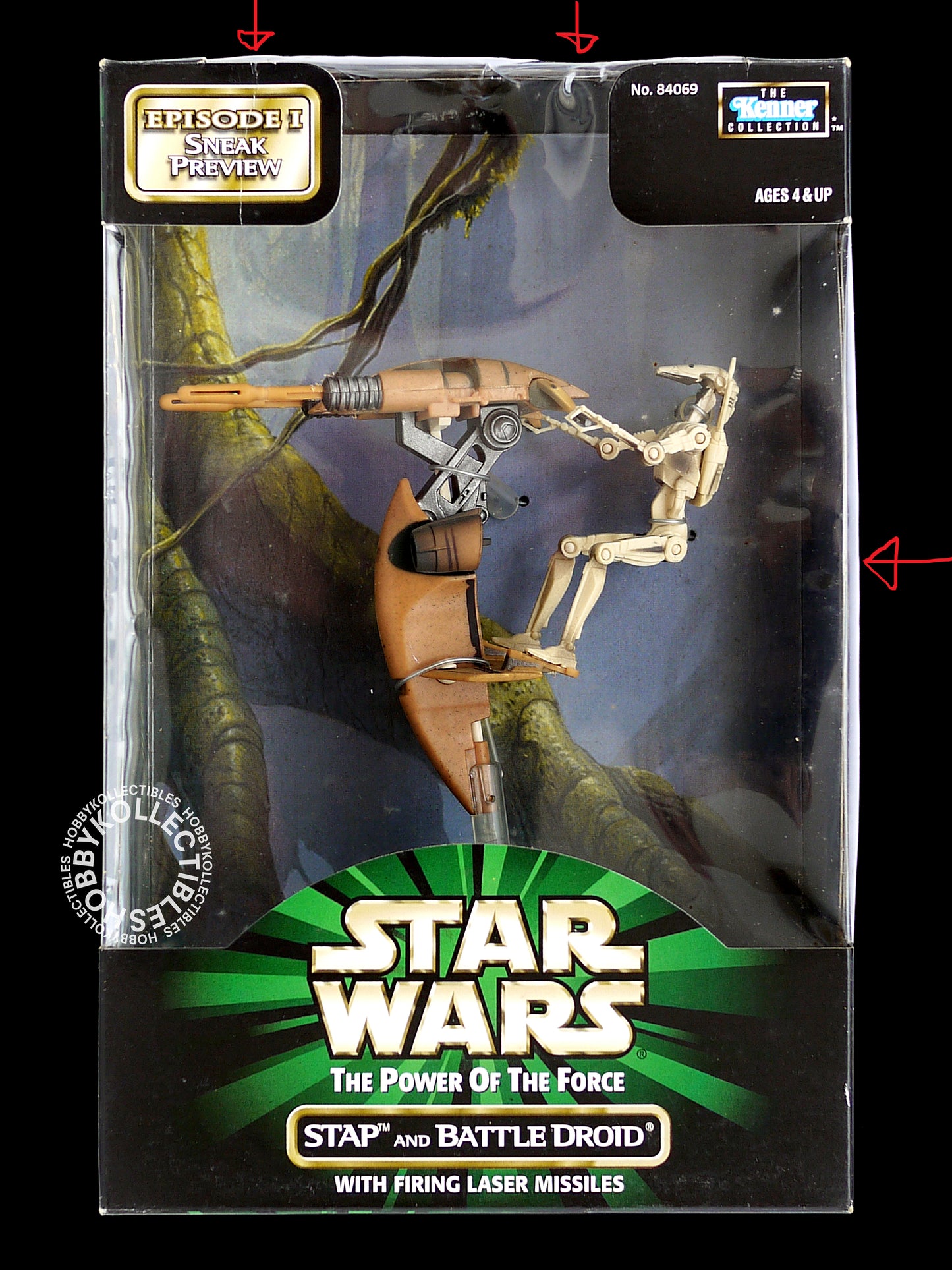 Lot of 2 Hasbro/Kenner Star Wars Super Battle Droid & Stap & Battle Droid Action Figure
