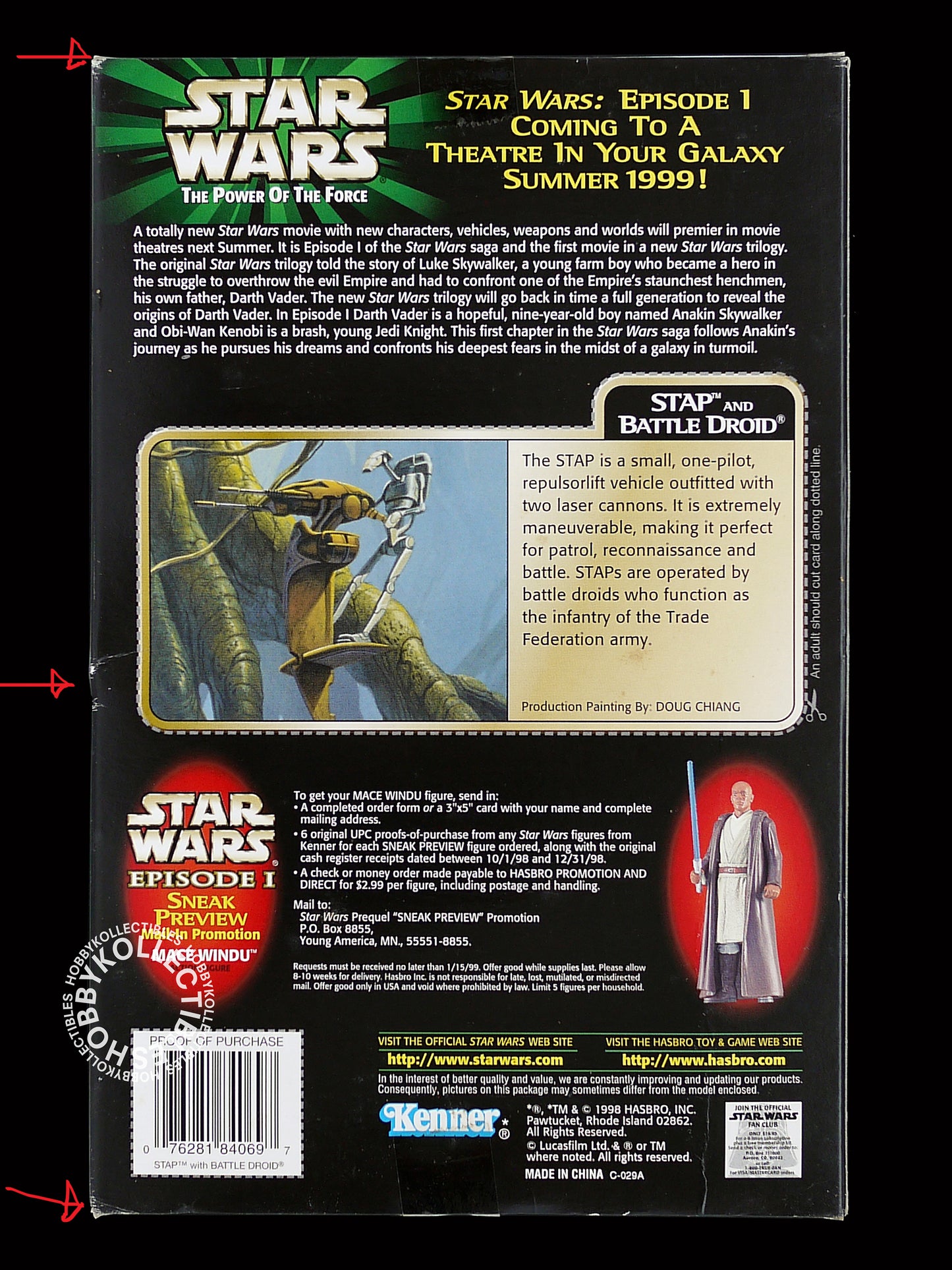 Lot of 2 Hasbro/Kenner Star Wars Super Battle Droid & Stap & Battle Droid Action Figure