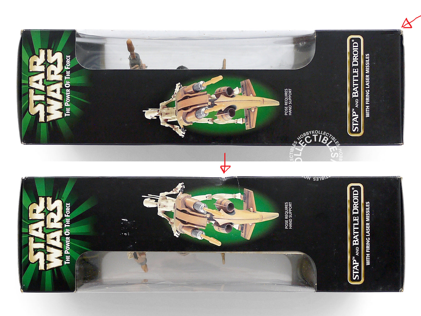 Lot of 2 Hasbro/Kenner Star Wars Super Battle Droid & Stap & Battle Droid Action Figure