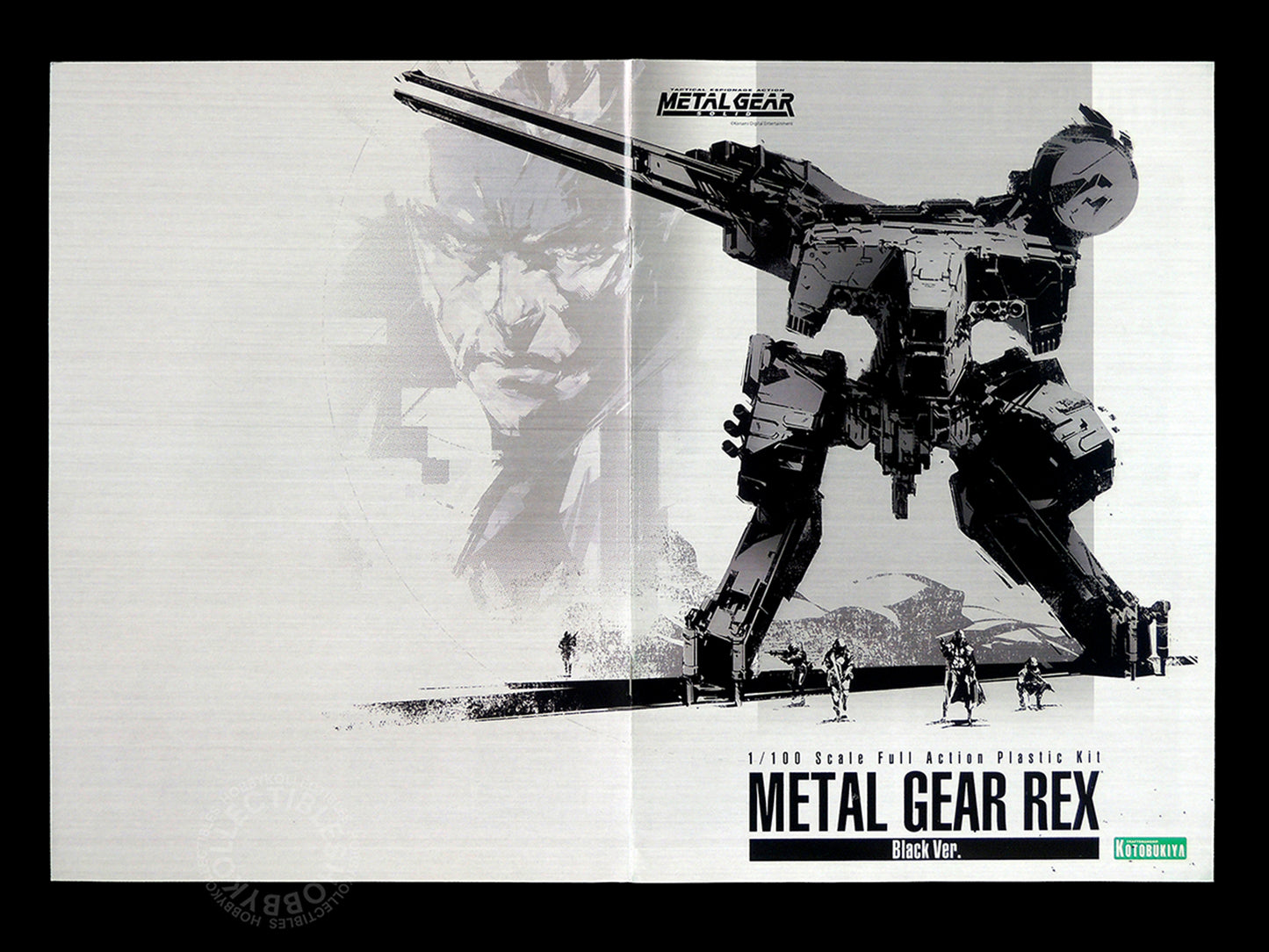 Kotobukiya 1/100 Metal Gear Rex Tactical Espionage Action Limited Black Version