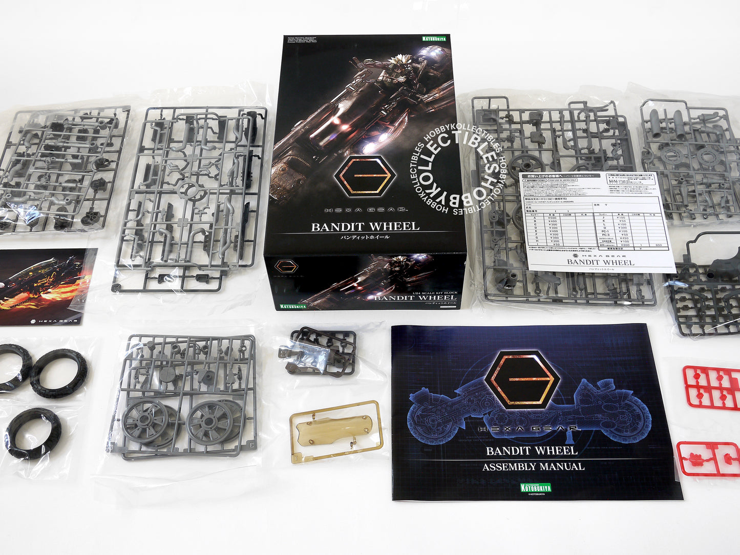Kotobukiya 1/24 Hexa Gear Rex Bandit Wheel Plastic Model Kit