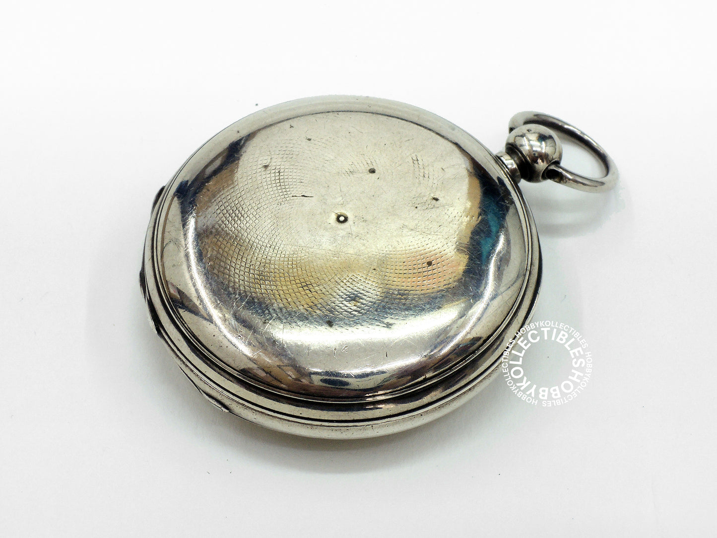 English Silver Hunter L.Staunton London Lever Pocket Watch