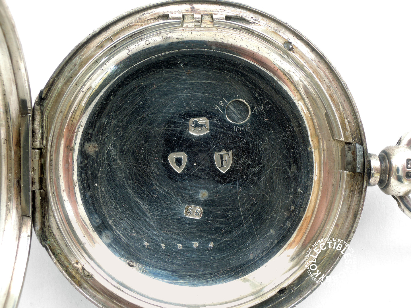 English Silver Hunter L.Staunton London Lever Pocket Watch