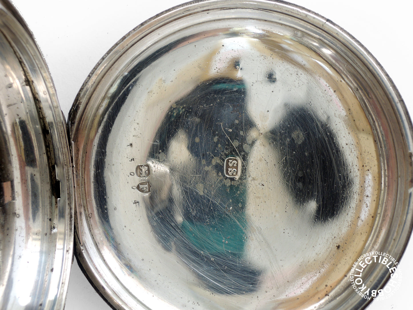 English Silver Hunter L.Staunton London Lever Pocket Watch