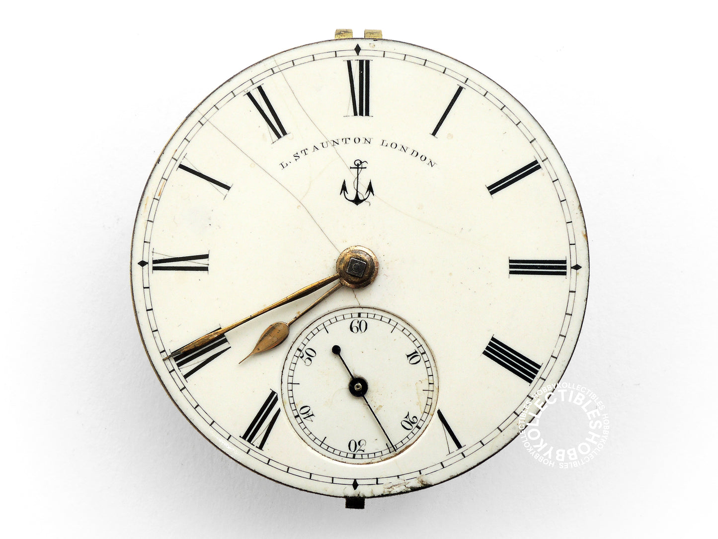 English Silver Hunter L.Staunton London Lever Pocket Watch