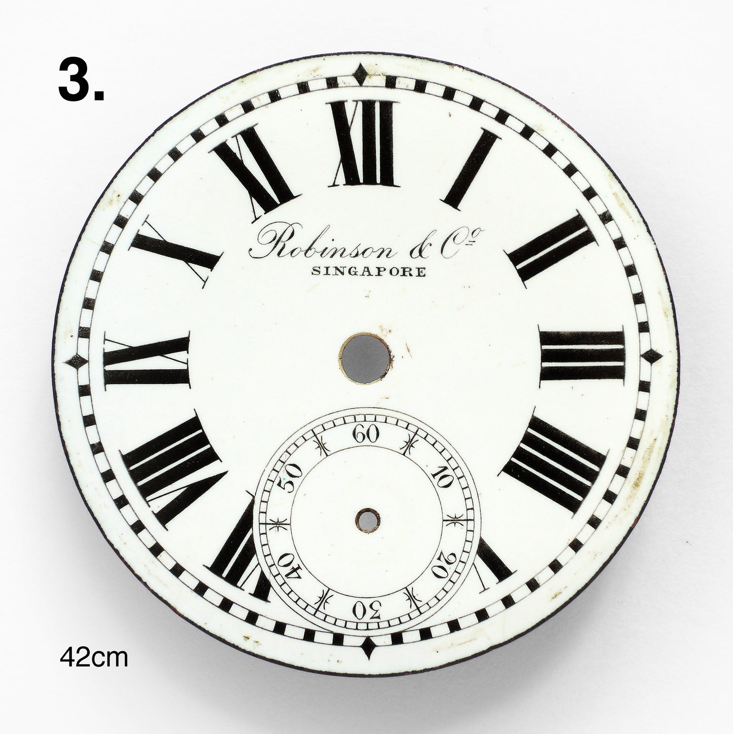 (B) Lot of 8 Pocket Watch Porcelain/Enamel/Metal Dial for Parts
