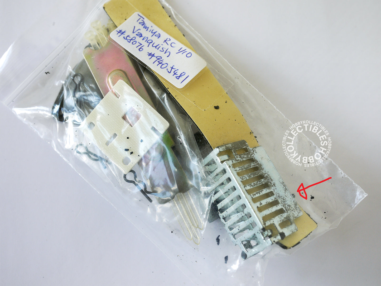 Lot(G) of Tamiya Vintage RC Tool Bag/Parts 19 Bag Wild One Striker MISSING Grease/Oil