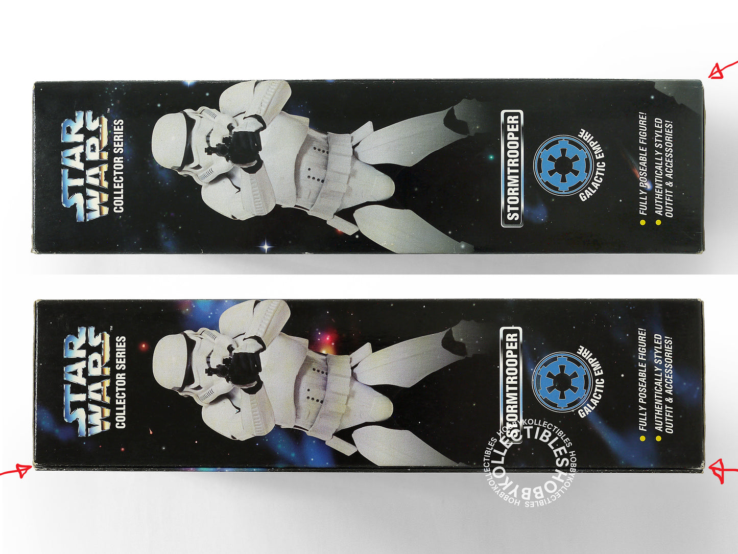 Lot of 2 Kenner Star Wars StormTrooper & Darth Vader 12" Action Figure