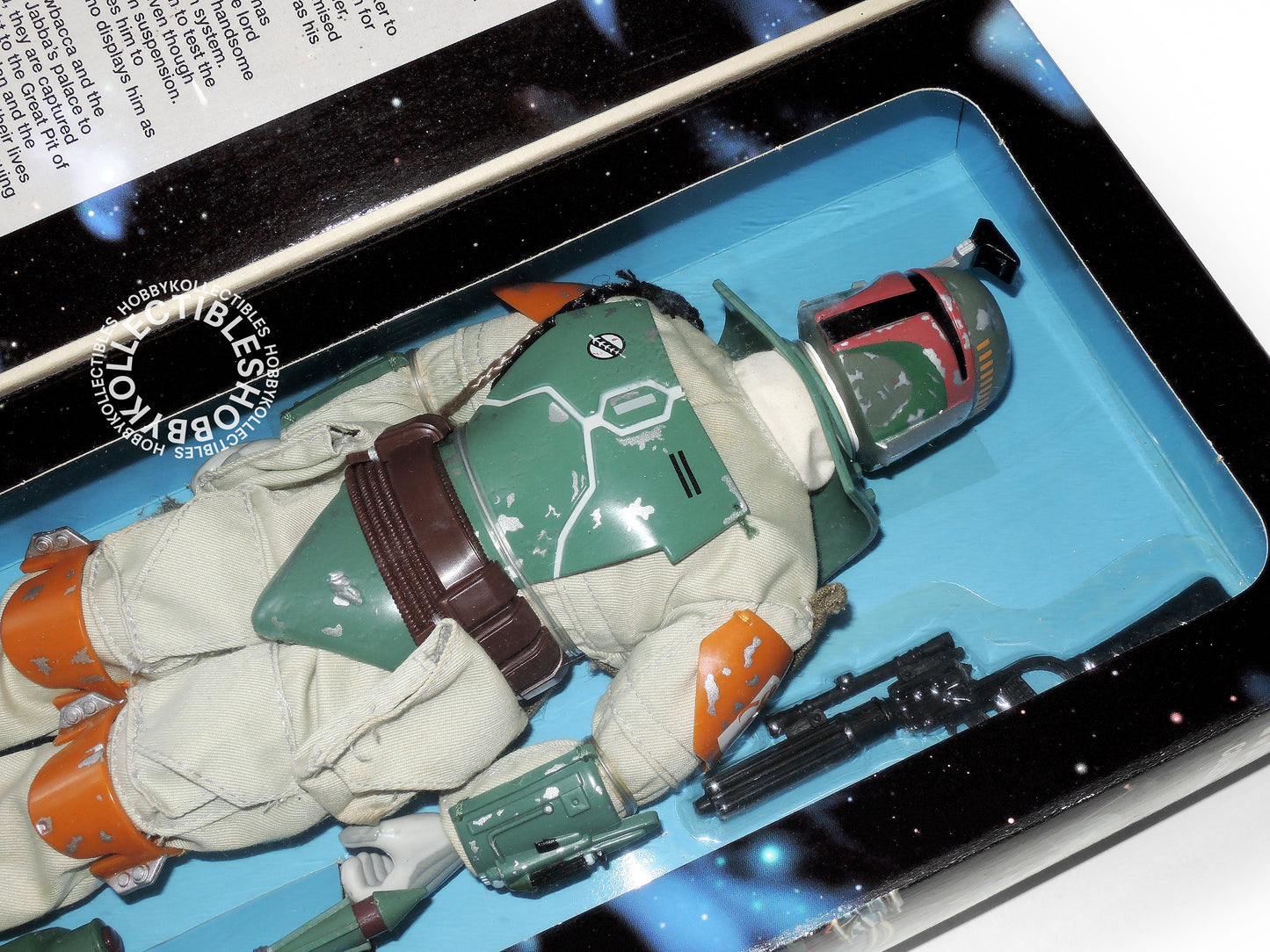Lot of 2 Vintage Kenner Star Wars Tie Fighter Pilot & Boba Fett 12" Action Figure