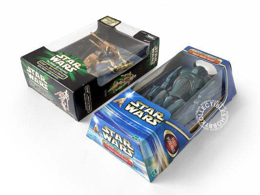 Lot of 2 Hasbro/Kenner Star Wars Super Battle Droid & Stap & Battle Droid Action Figure