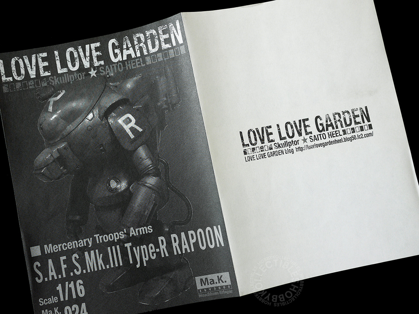 Ma.K Love Love Garden SF3D 1/16 SAFS MK.III Rapoon & Female Pilot Resin Model Kit Ma.K024