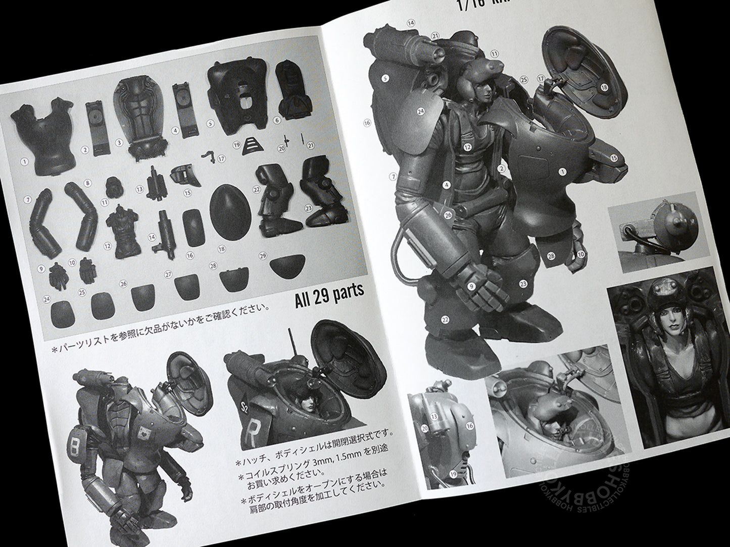 Ma.K Love Love Garden SF3D 1/16 SAFS MK.III Rapoon & Female Pilot Resin Model Kit Ma.K024