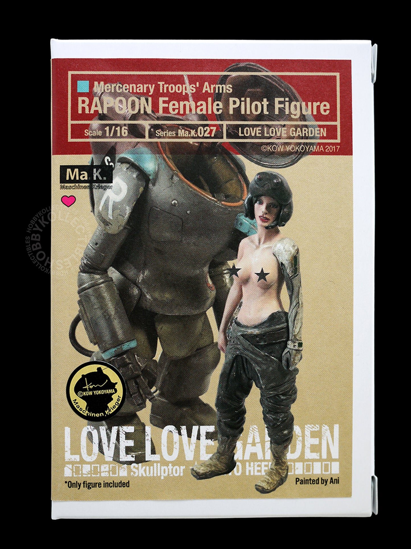 Ma.K Love Love Garden SF3D 1/16 SAFS MK.III Rapoon & Female Pilot Resin Model Kit Ma.K024