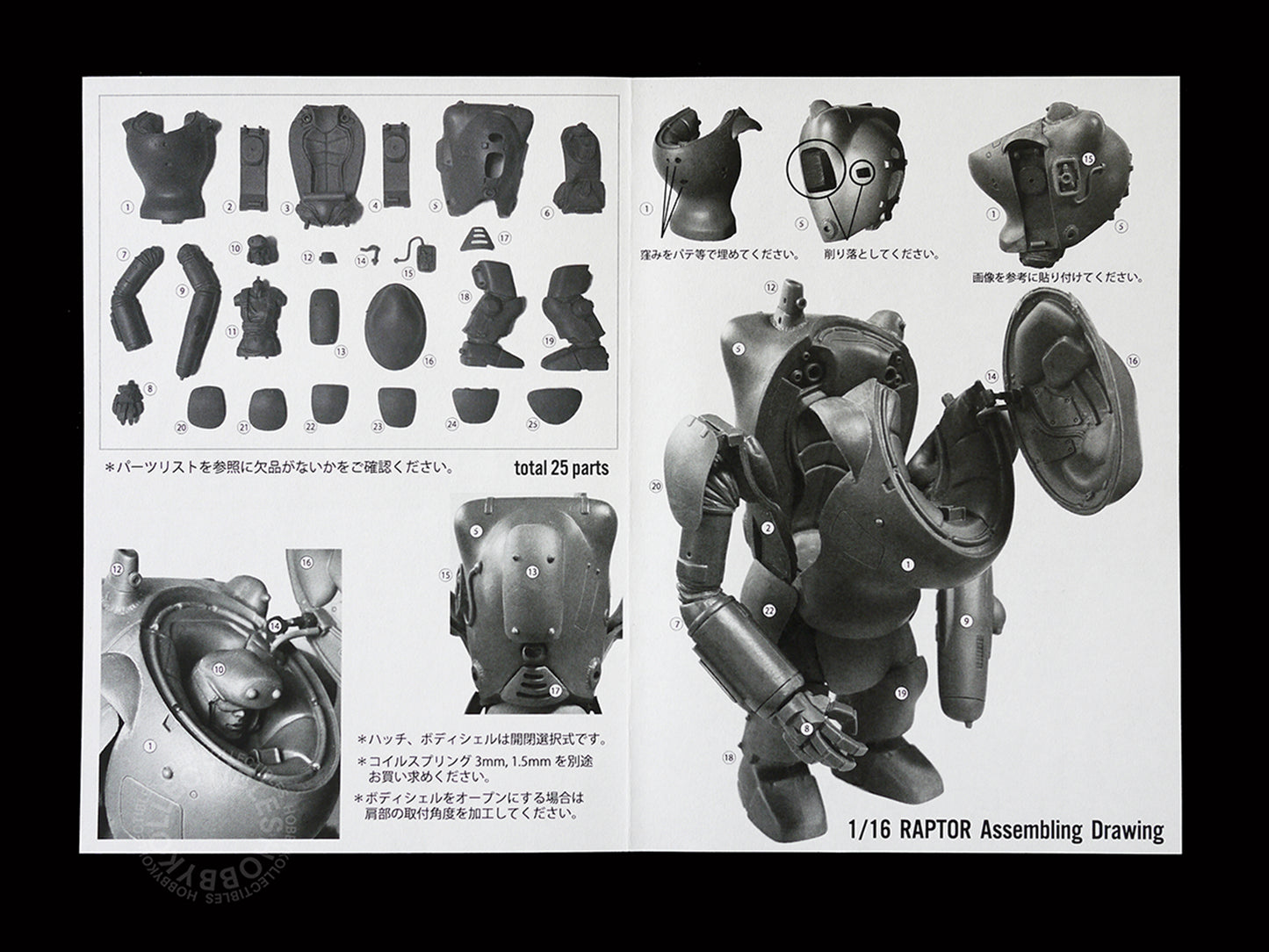 Ma.K Love Love Garden SF3D 1/16 SAFS MK.III Raptor & Female Pilot Resin Model Kit
