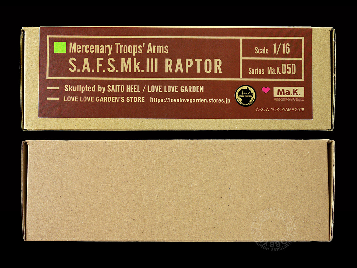 Ma.K Love Love Garden SF3D 1/16 SAFS MK.III Raptor & Female Pilot Resin Model Kit