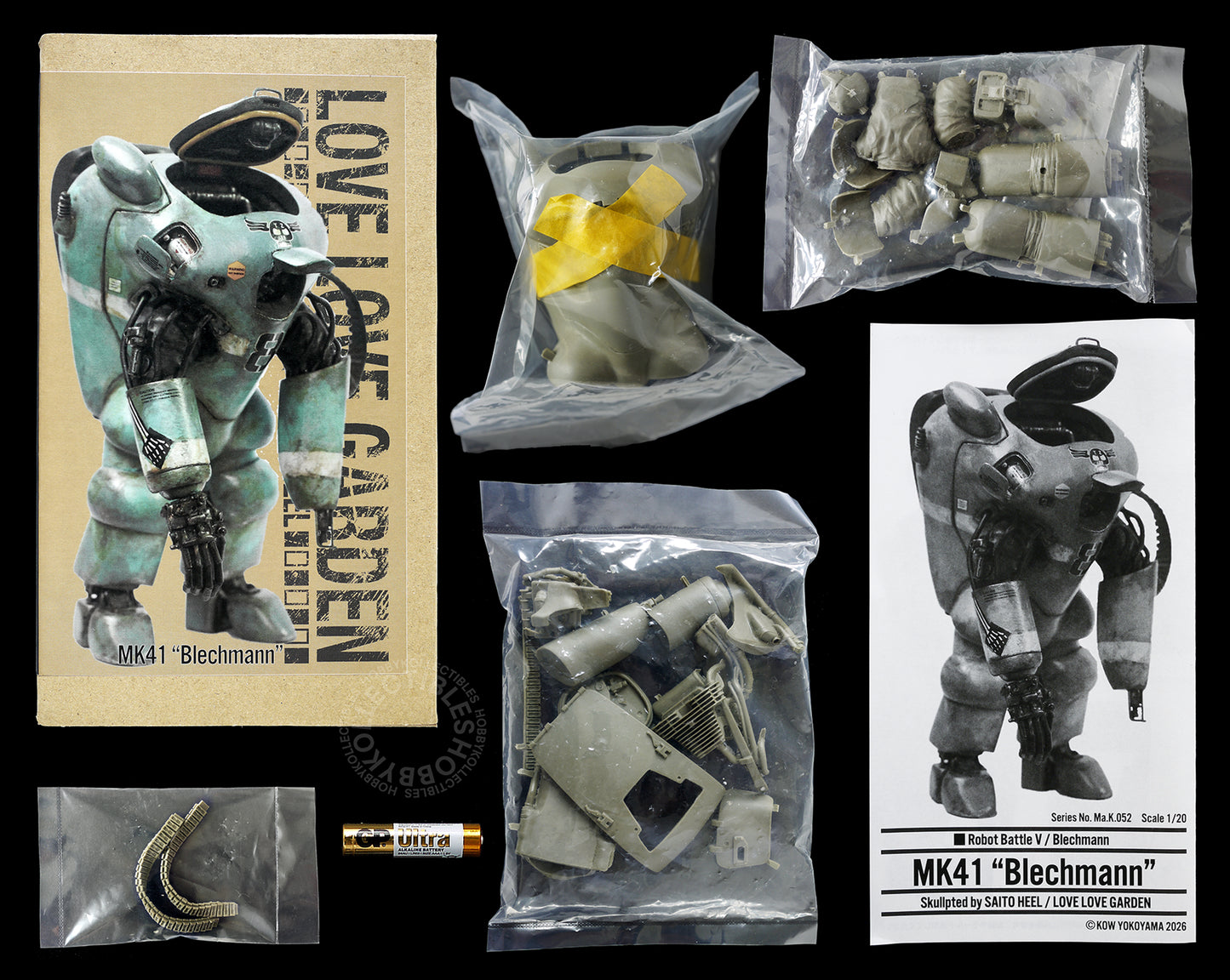 Ma.K Love Love Garden SF3D 1/20 Robot Battle V MK41 "Blechmann" Full Resin Kit