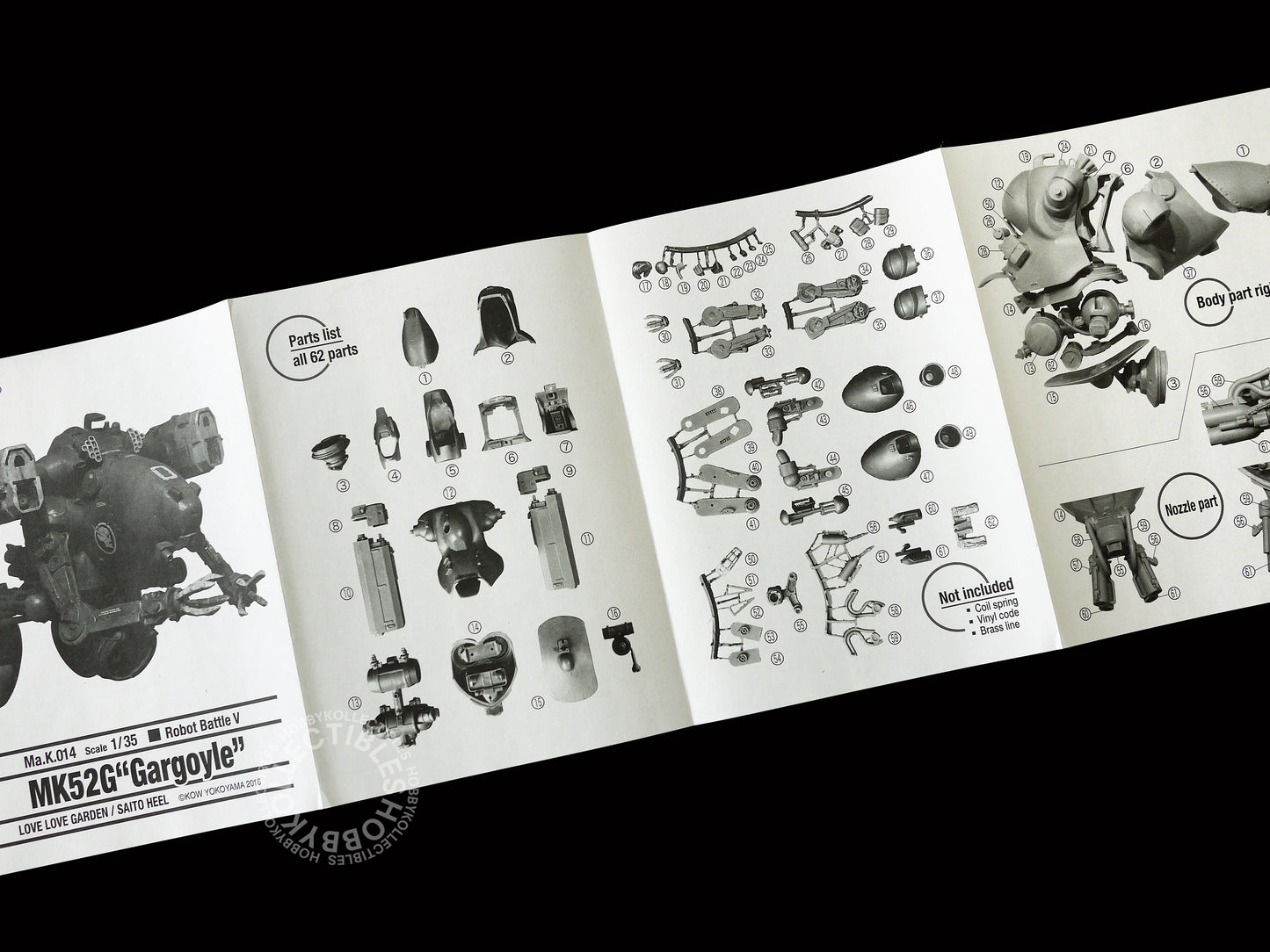 Ma.K Love Love Garden 1/35 Robot Battle V MK52W Wyvern Full Resin kit