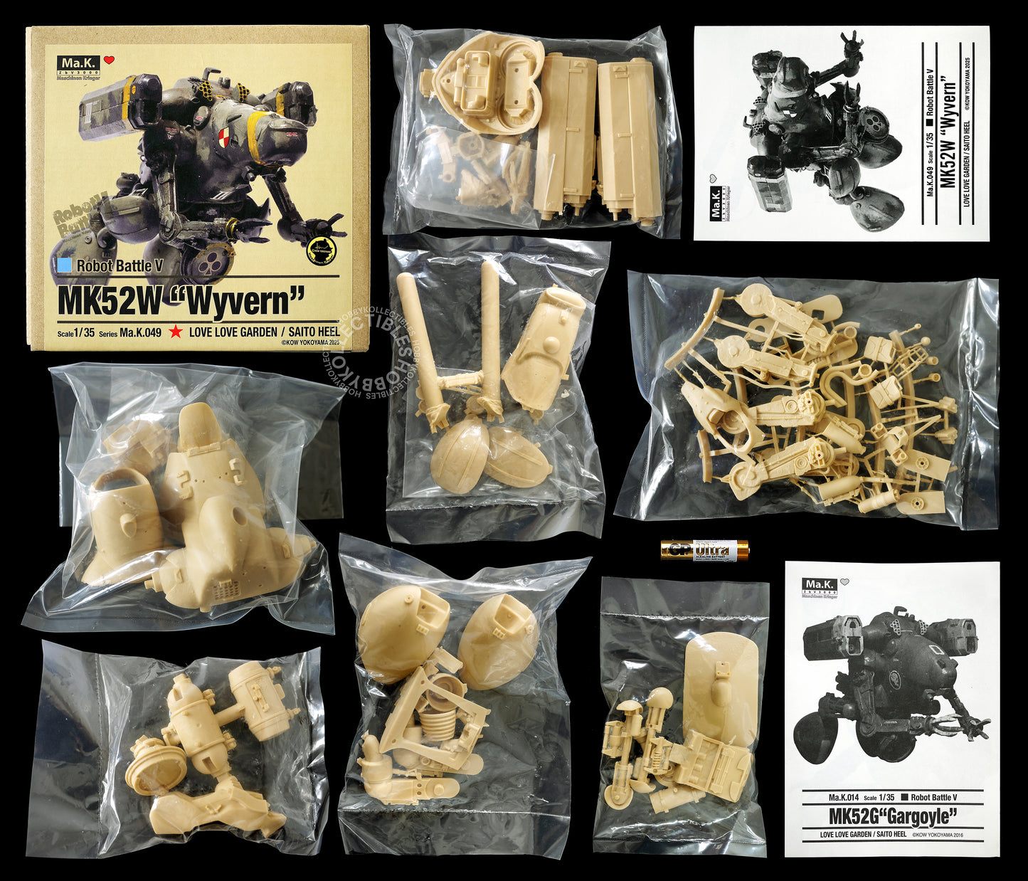 Ma.K Love Love Garden 1/35 Robot Battle V MK52W Wyvern Full Resin kit
