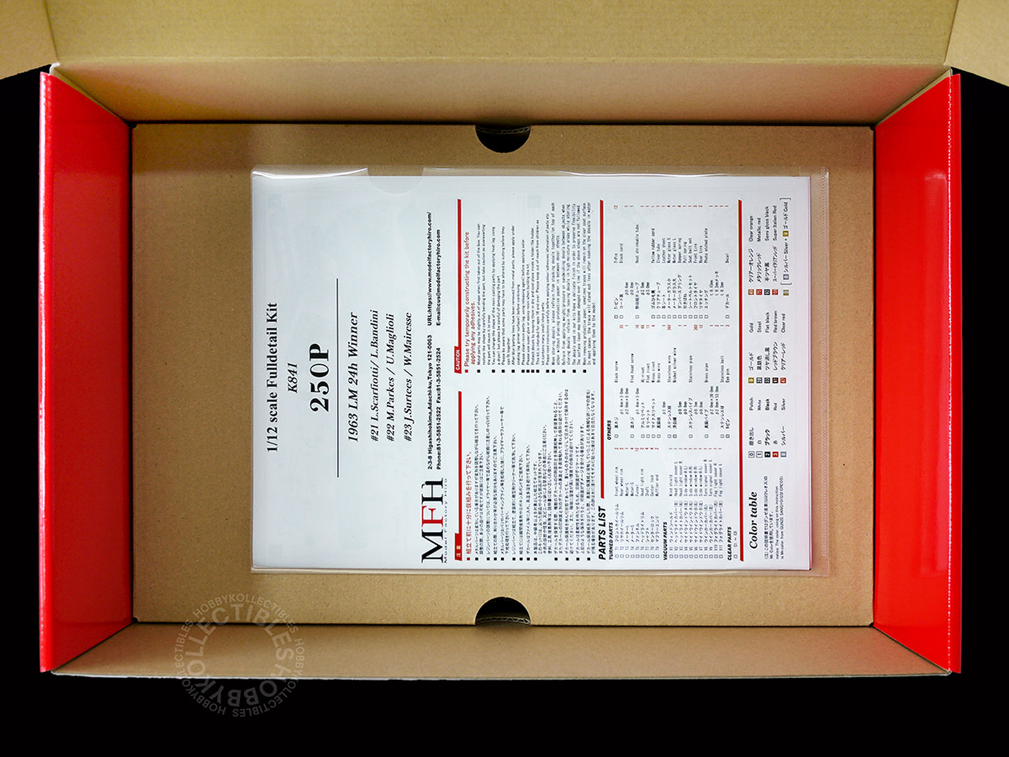 MFH Model Factory Hiro 1/12 Ferrari 250P 1963 LM Full Detail Kit K841