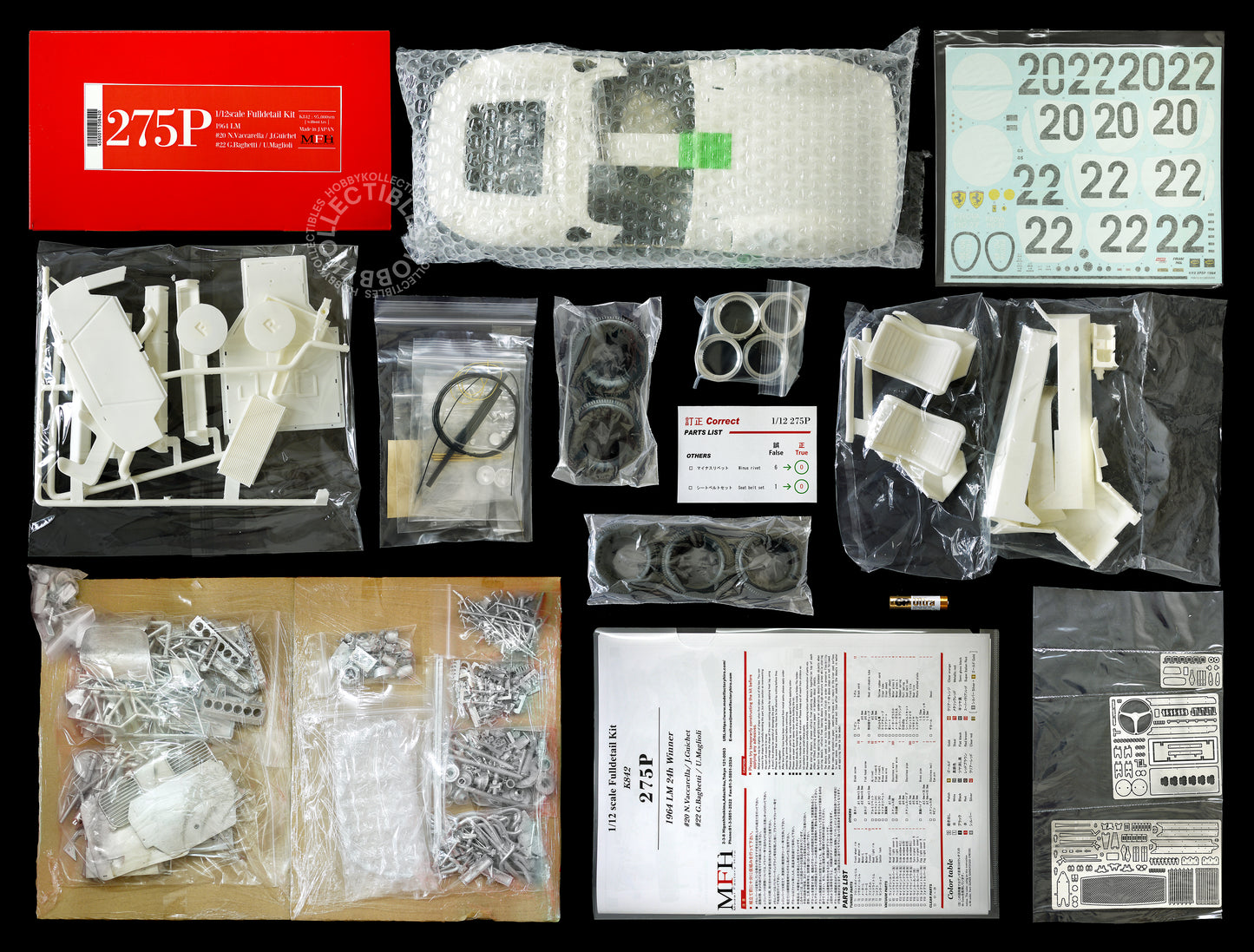 MFH Model Factory Hiro 1/12 Ferrari 275P 1964 LM Full Detail Kit K842