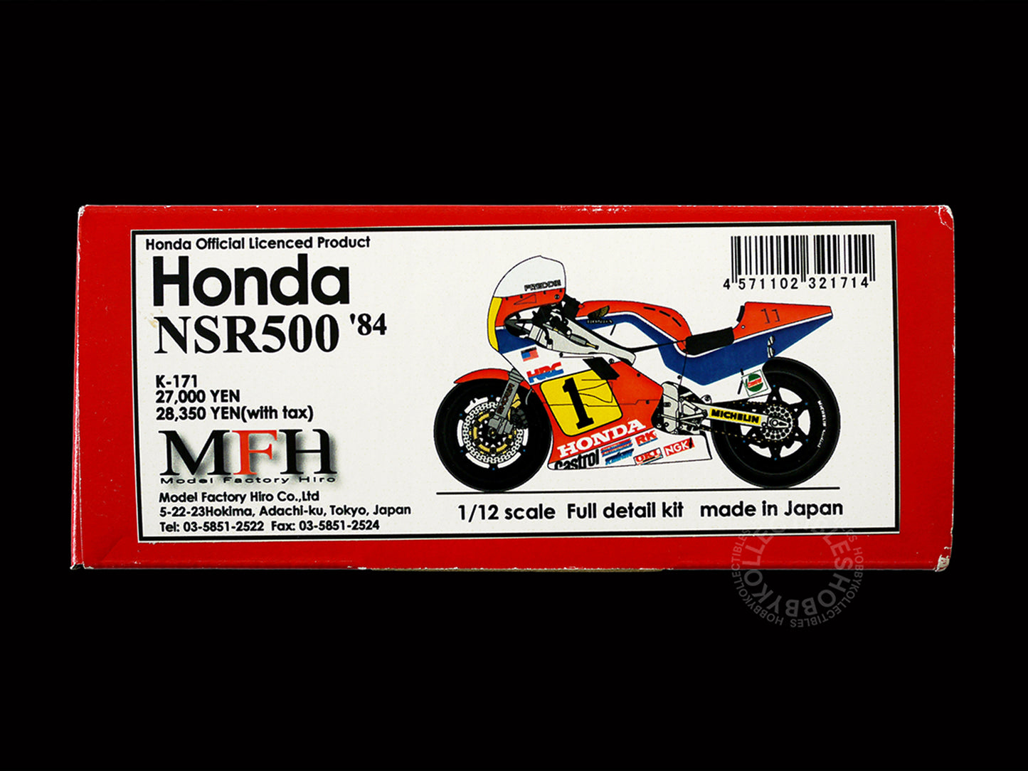 Model 1/12 Honda NSR500 '84 Motorcycle Full Detail Model Kit K-171