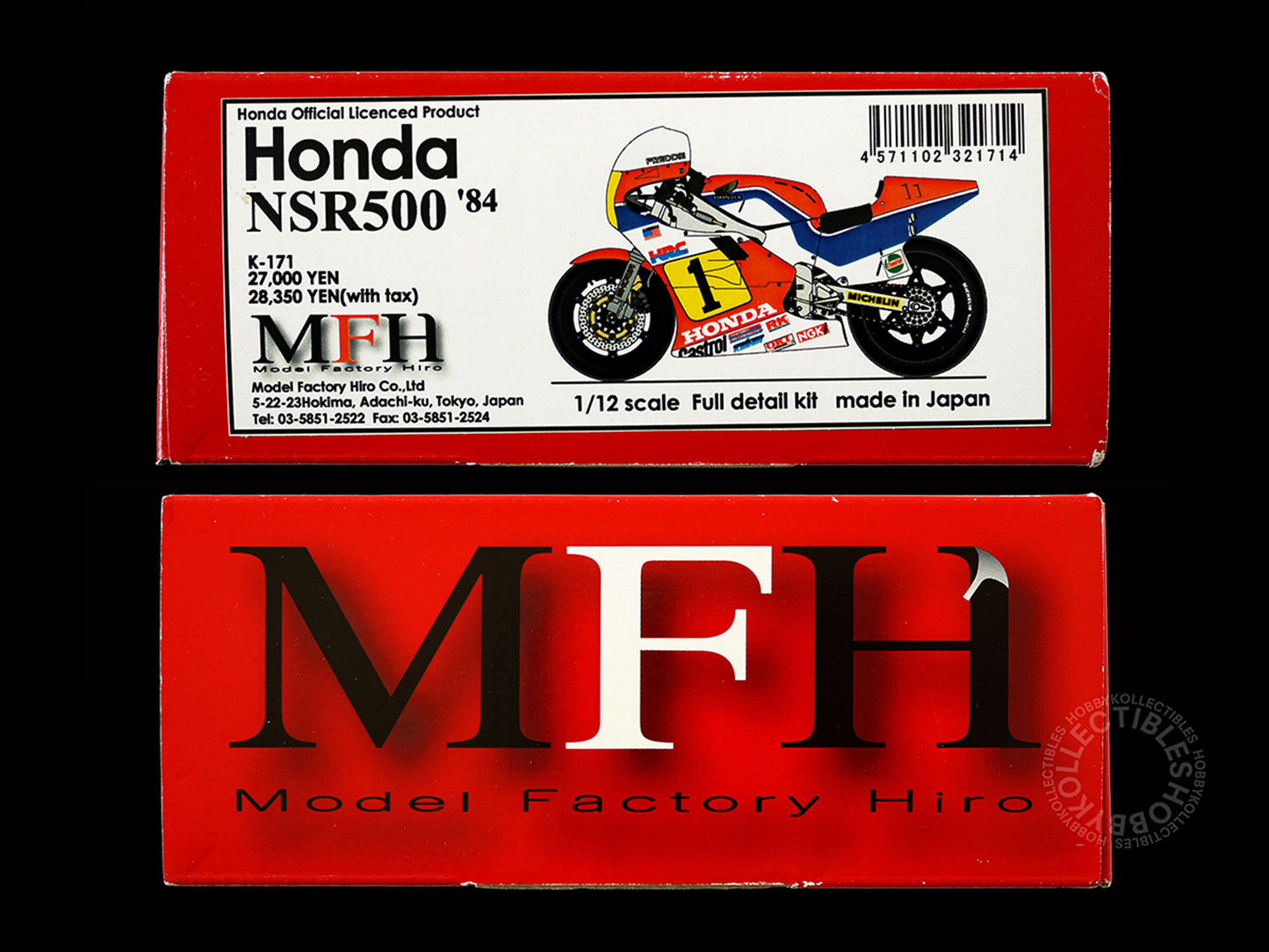 Model 1/12 Honda NSR500 '84 Motorcycle Full Detail Model Kit K-171