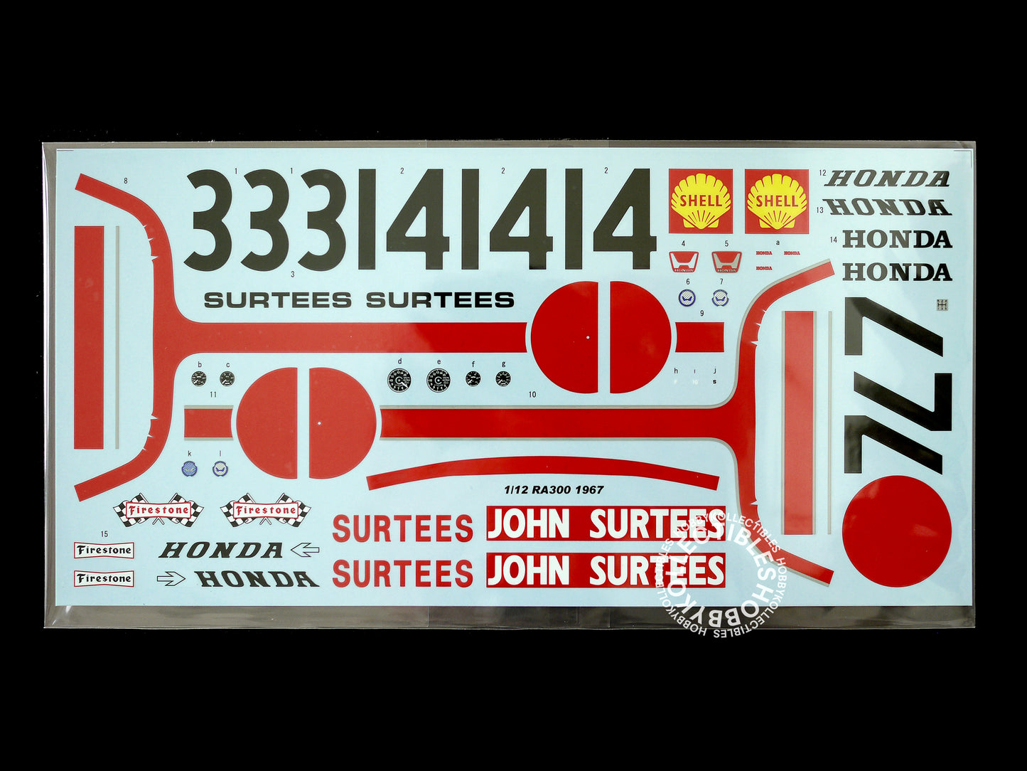 MFH 1/12 Honda RA300 F1 Racing Full Detail Model Kit K815