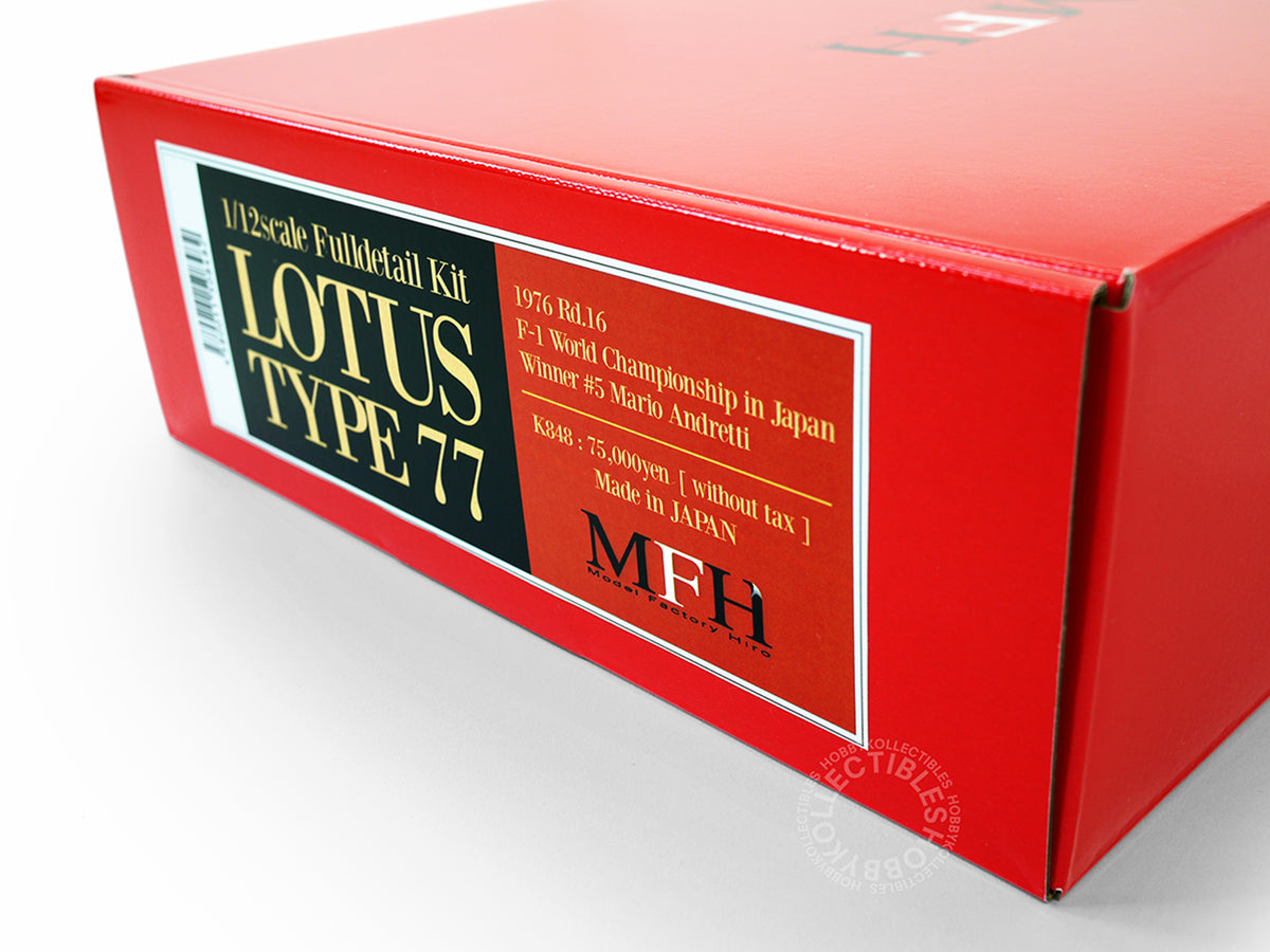 MFH Model Factory Hiro 1/12 Lotus Type 77 F1 Racing K848 Full Detail Kit