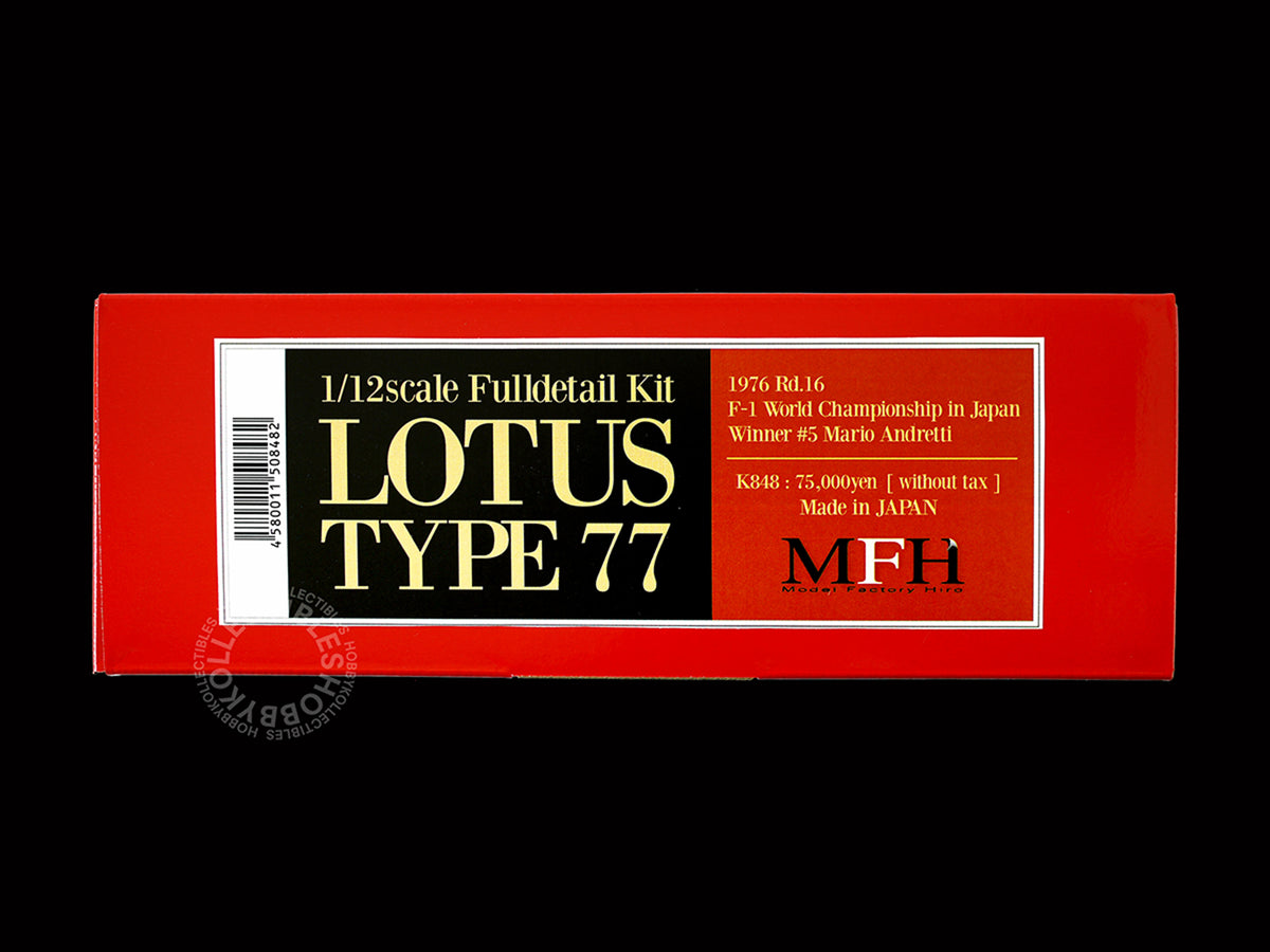 MFH Model Factory Hiro 1/12 Lotus Type 77 F1 Racing K848 Full Detail Kit