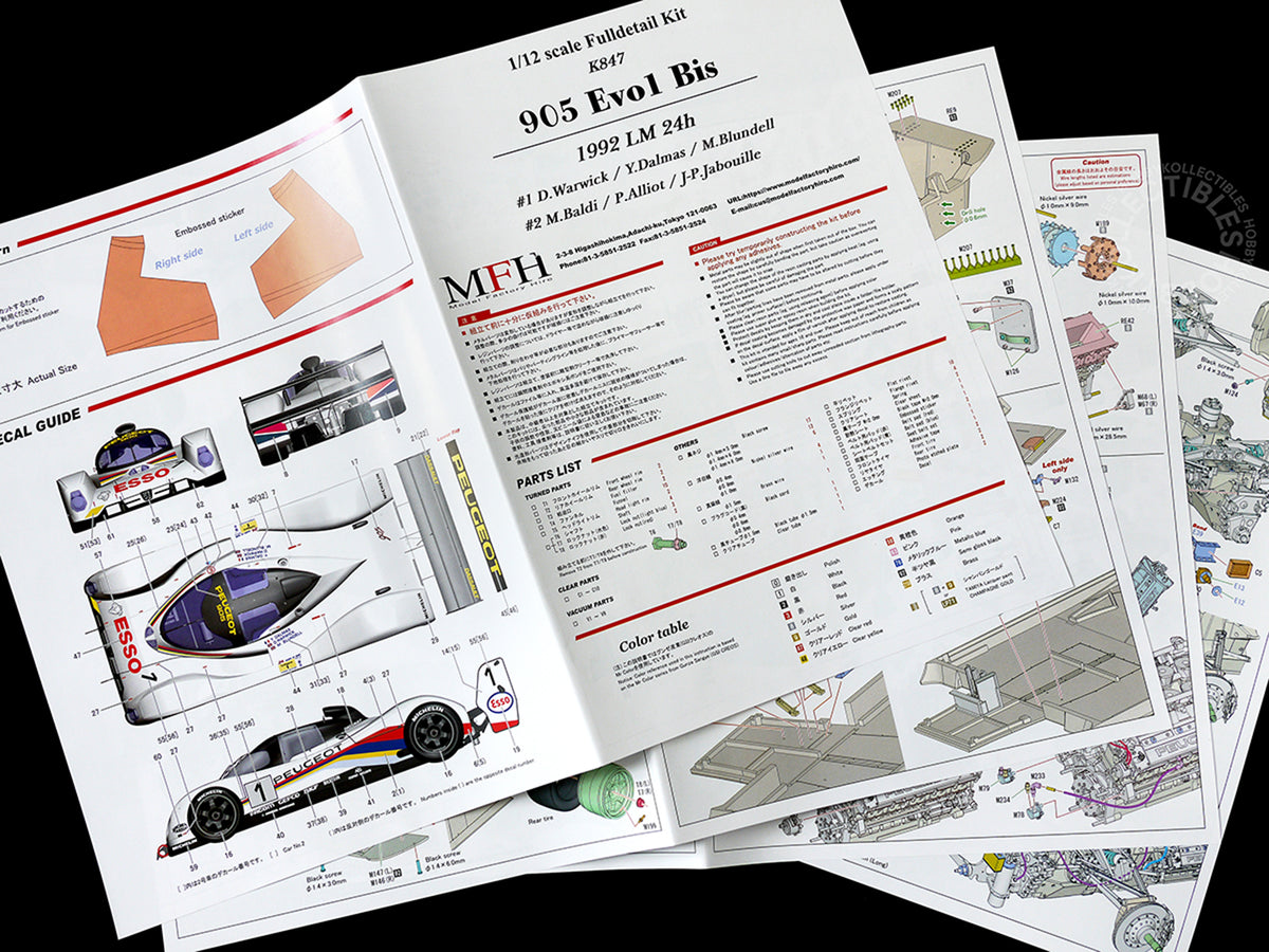 MFH Model Factory Hiro 1/12 Peugeot 950 EVO1 Bis Full Detail Kit K847