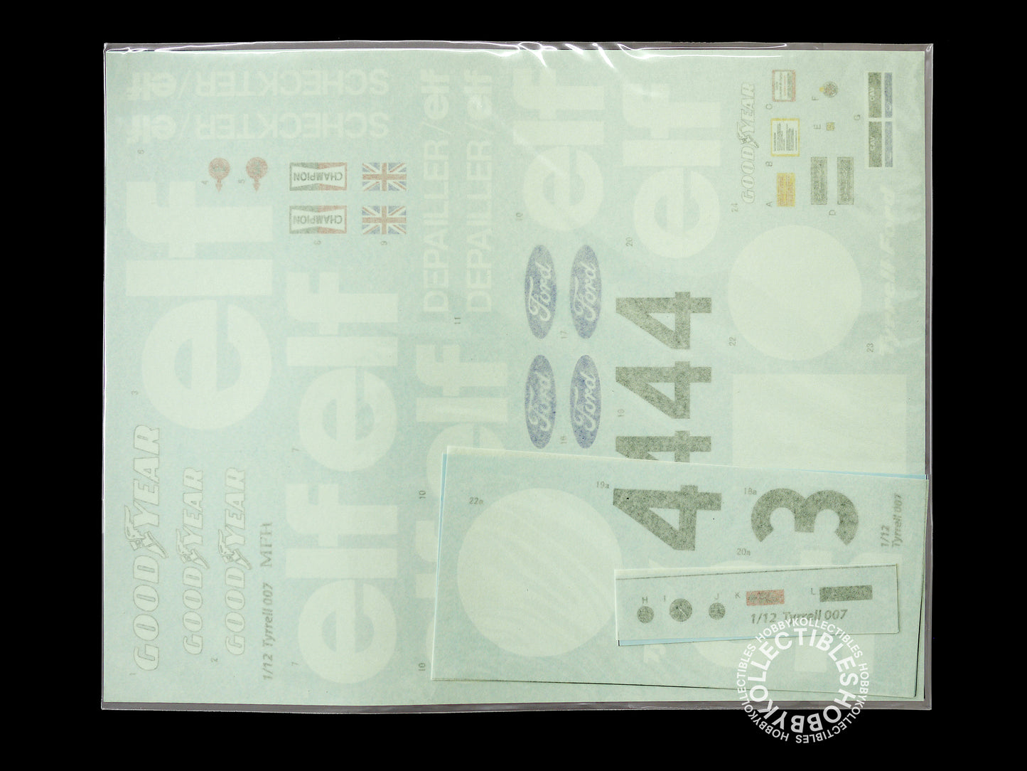 MFH 1/12 Tyrrell 007 US GP West F-1 Racing TRANSKIT Model Kit K322