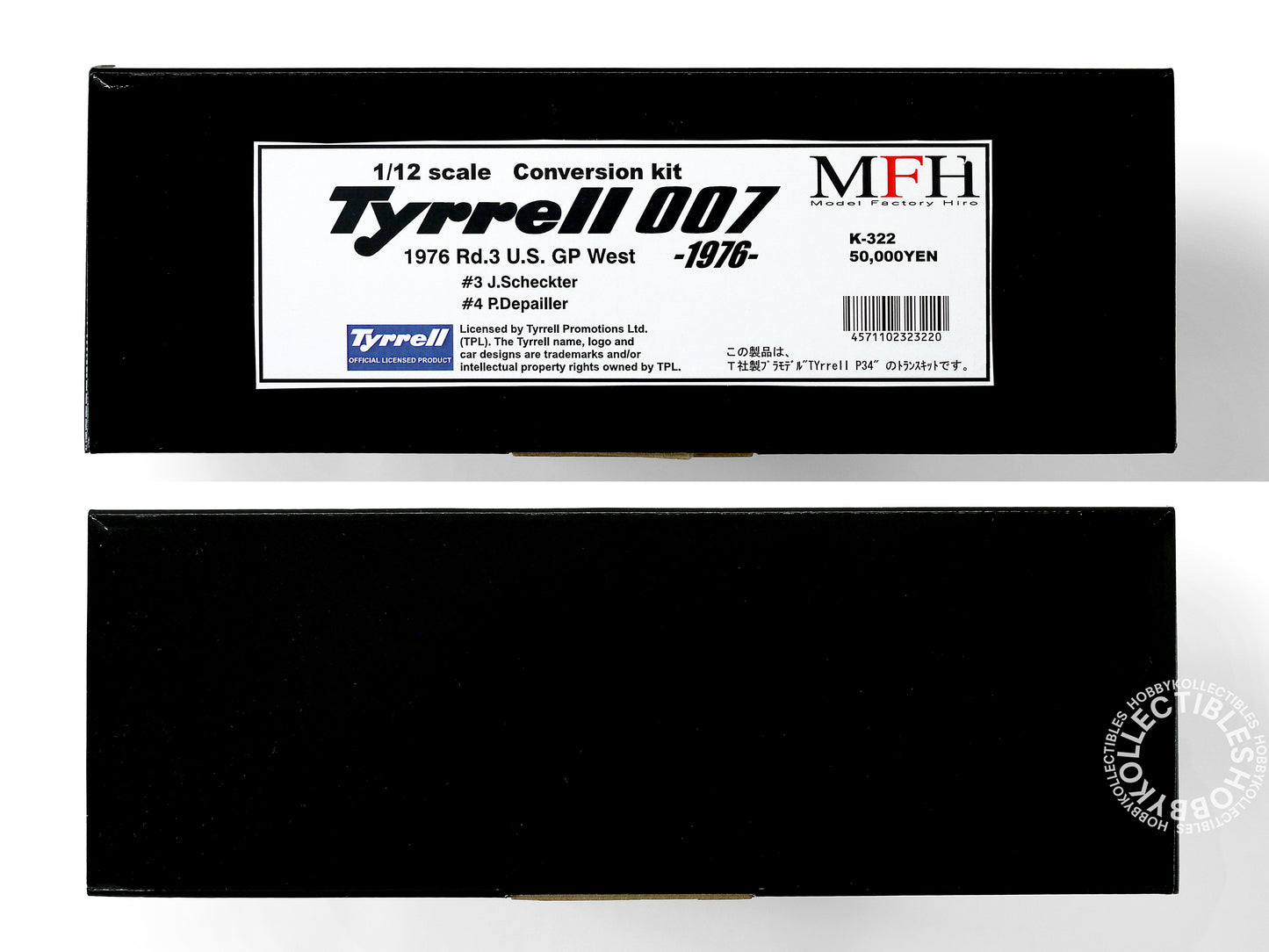 MFH 1/12 Tyrrell 007 US GP West F-1 Racing TRANSKIT Model Kit K322