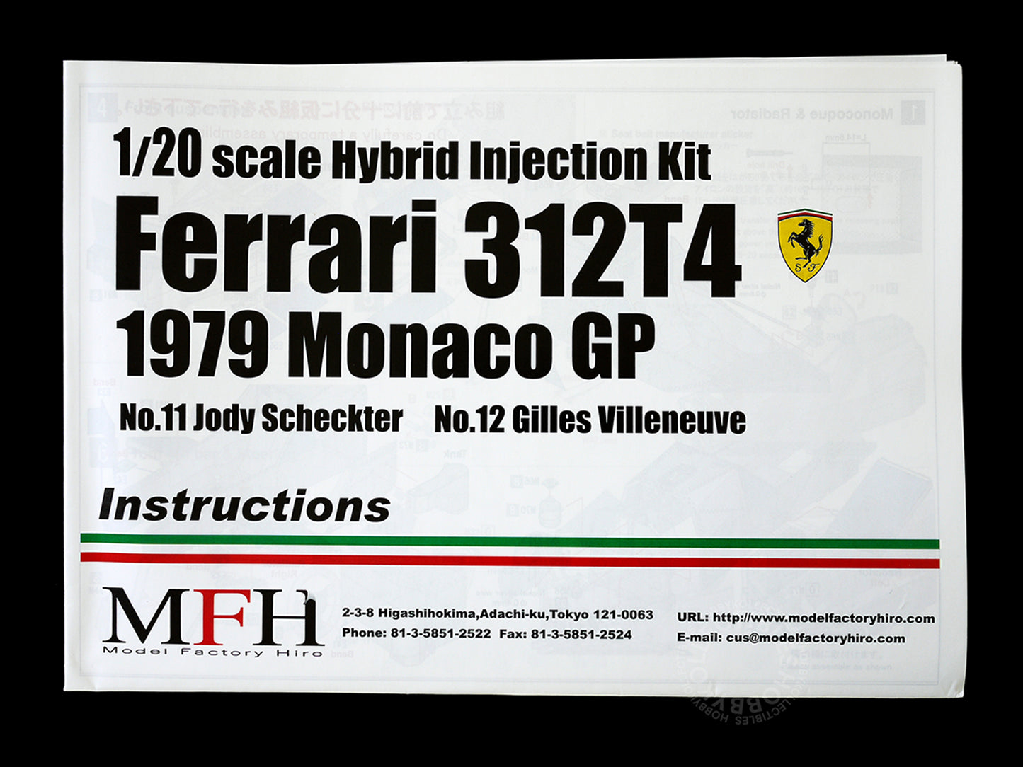 MFH 1/20 Ferrari 312T4 Monaco GP IK002 Hybrid Injection Kit