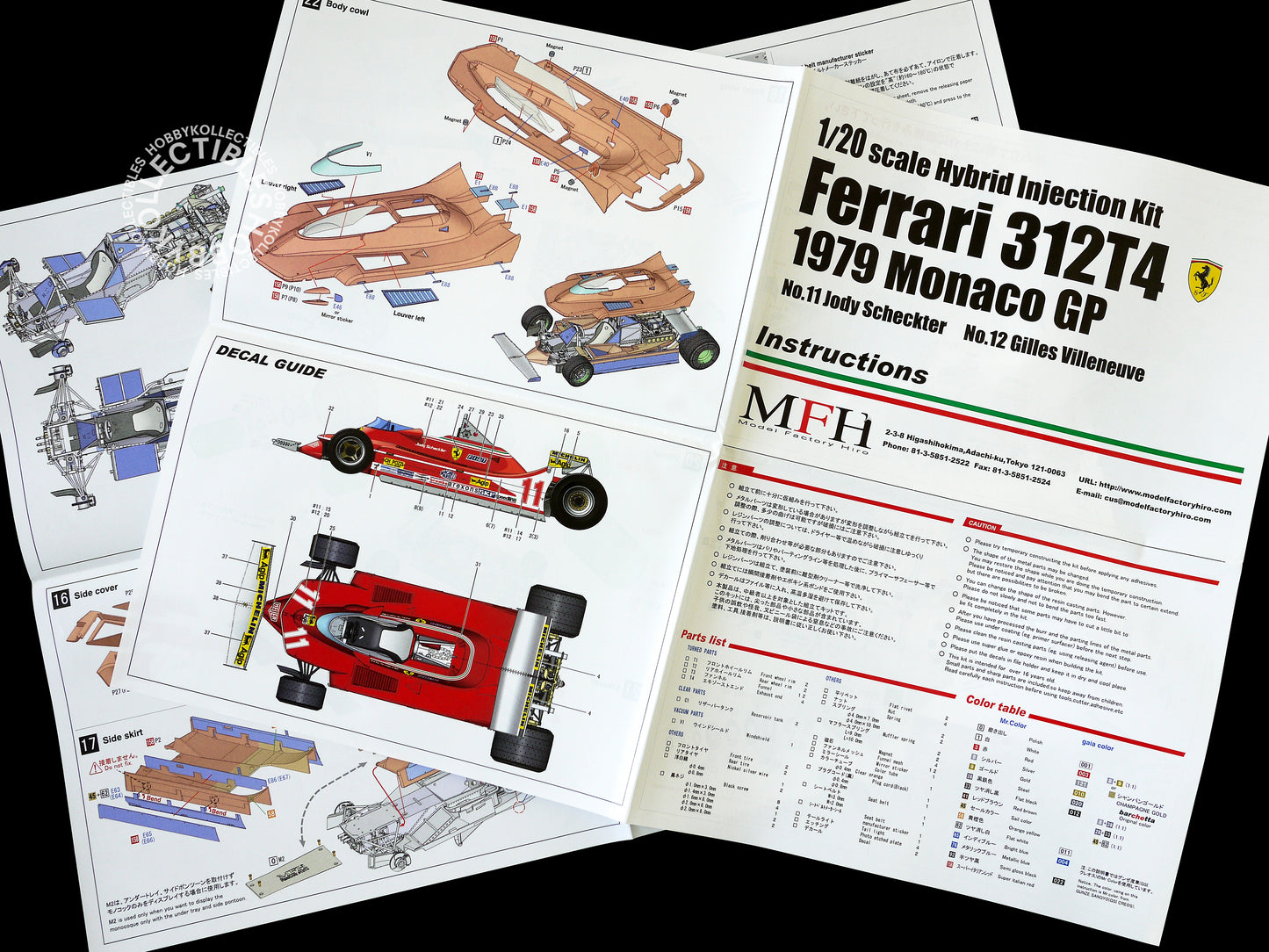 MFH 1/20 Ferrari 312T4 Monaco GP IK002 Hybrid Injection Kit