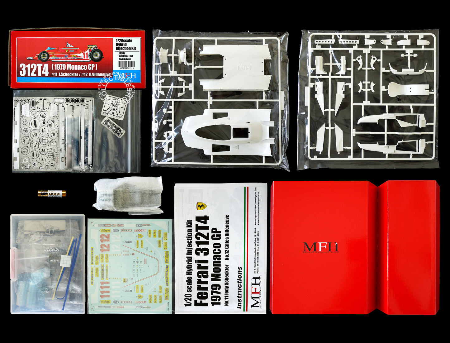 MFH 1/20 Ferrari 312T4 Monaco GP IK002 Hybrid Injection Kit