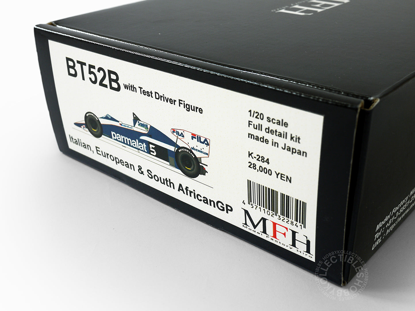 (SOLD) MFH 1/20 F1 Brabham BT52B w/ Test Driver Resin & Metal Model Kit K284