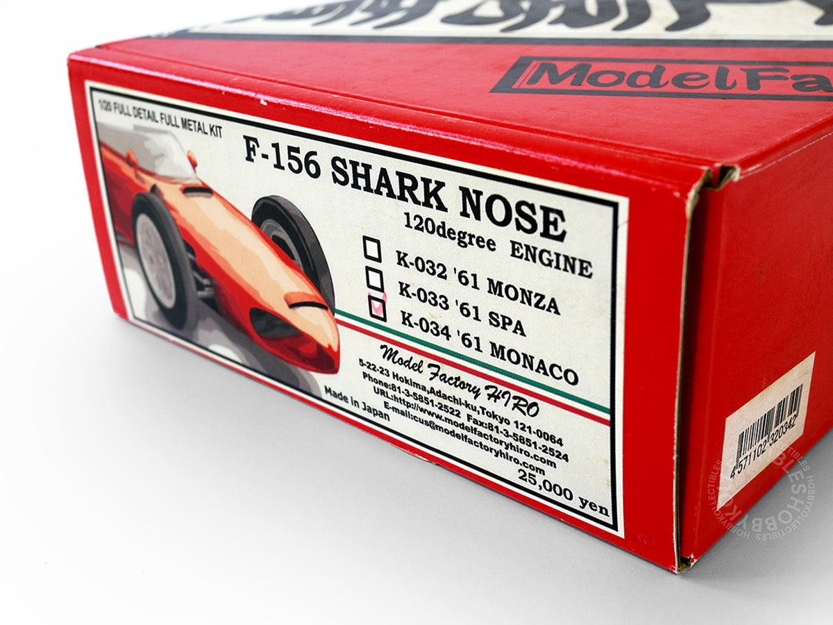 MFH 1/20 Ferrari 156 Shark Nose 120 degree Engine F1 Racing Full Detail Model Kit K034